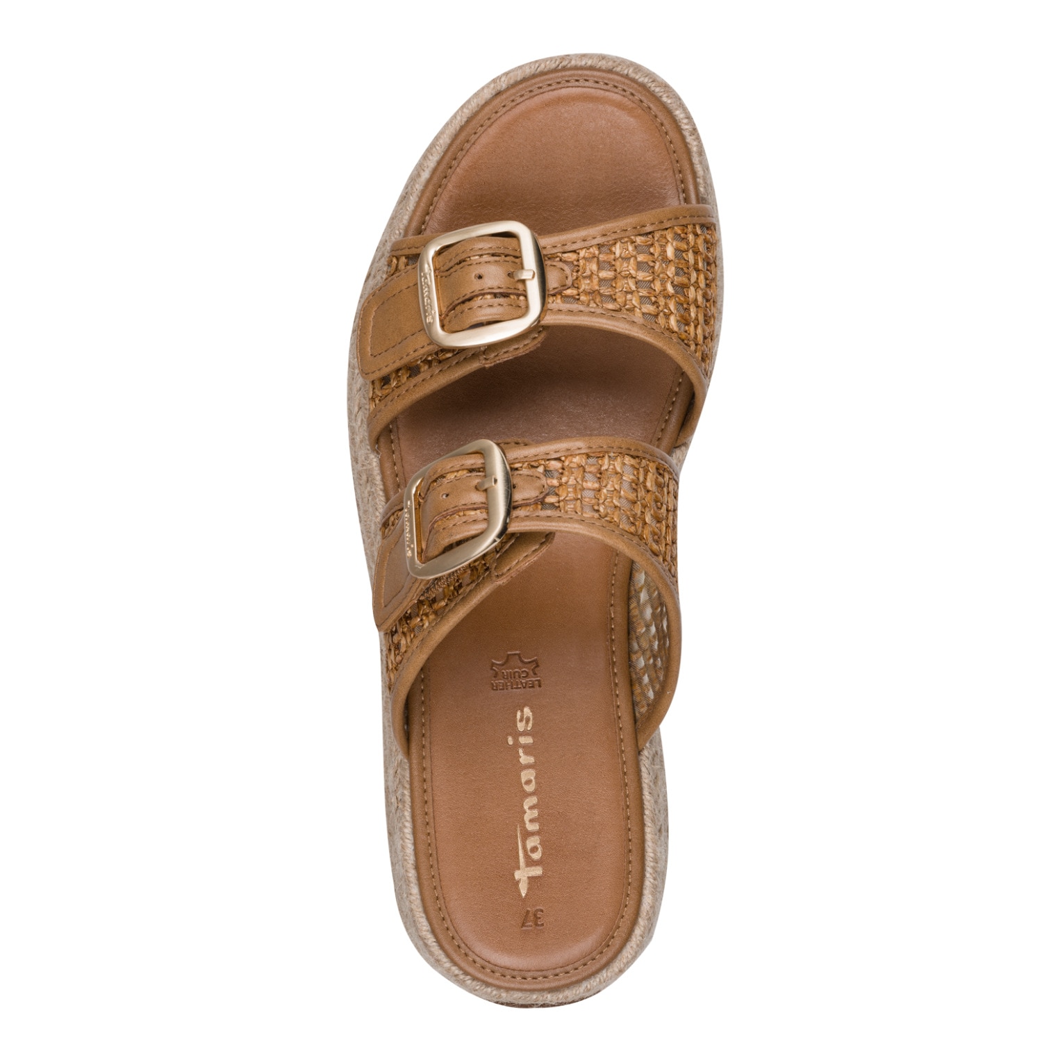 Tamaris Pantolette  Plateau, Sommerschuh, Schlüpfschuh mit sommerlicher Lochung