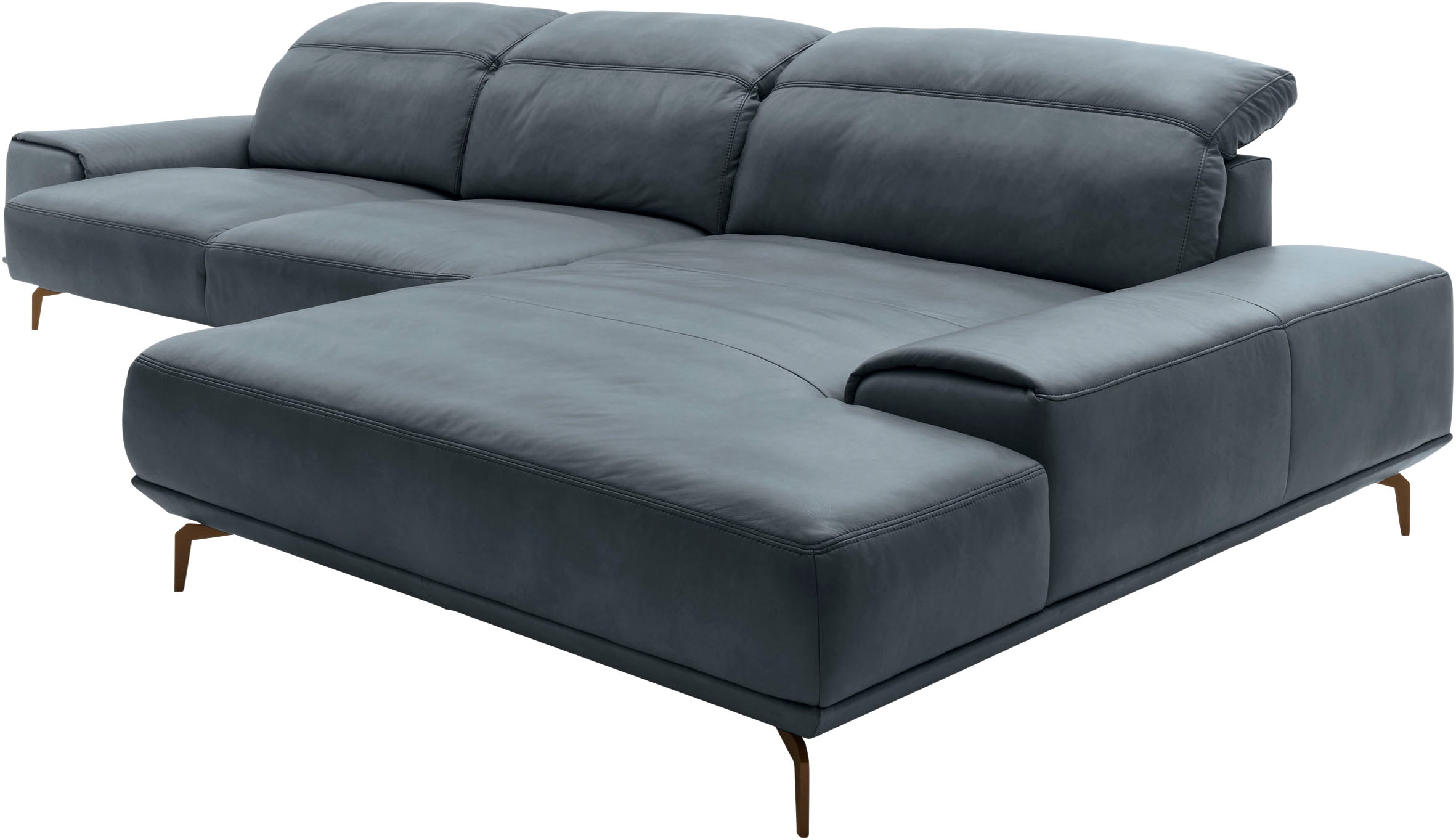 Musterring Wohnlandschaft »MR 2490«, Bronze-Fuß, Sitzhöhe 48cm, wahlweise mit Funktionen, Maße 342 x 207 cm