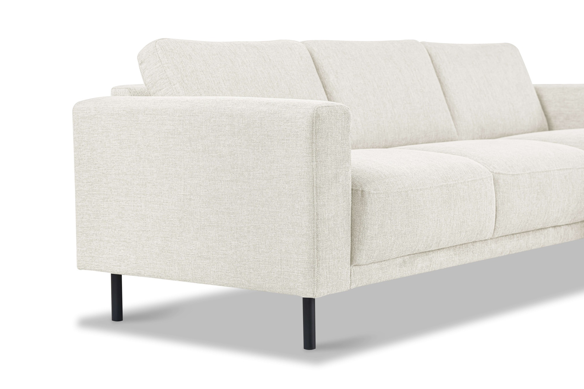 Home affaire Ecksofa »Sveeva, L-Form, B.238 cm, schwarze Metallfüße« langlebiger Webstoff, mit Wellenunterfederung, viele Farben