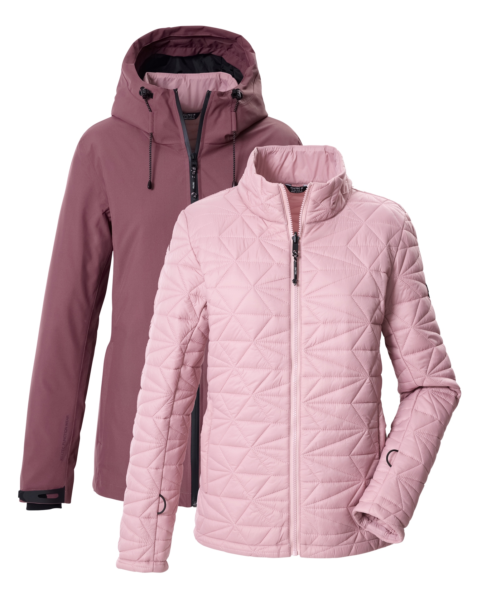 Killtec 3-in-1-Funktionsjacke »KOW 20 WMN JCKT« 2 Stk. tlg. mit Kapuze mit ein- und abzipbarer Steppjacke, wasserdicht, winddicht