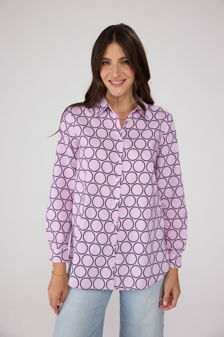 Klassische Bluse »OceanL«, mit Alloverprint