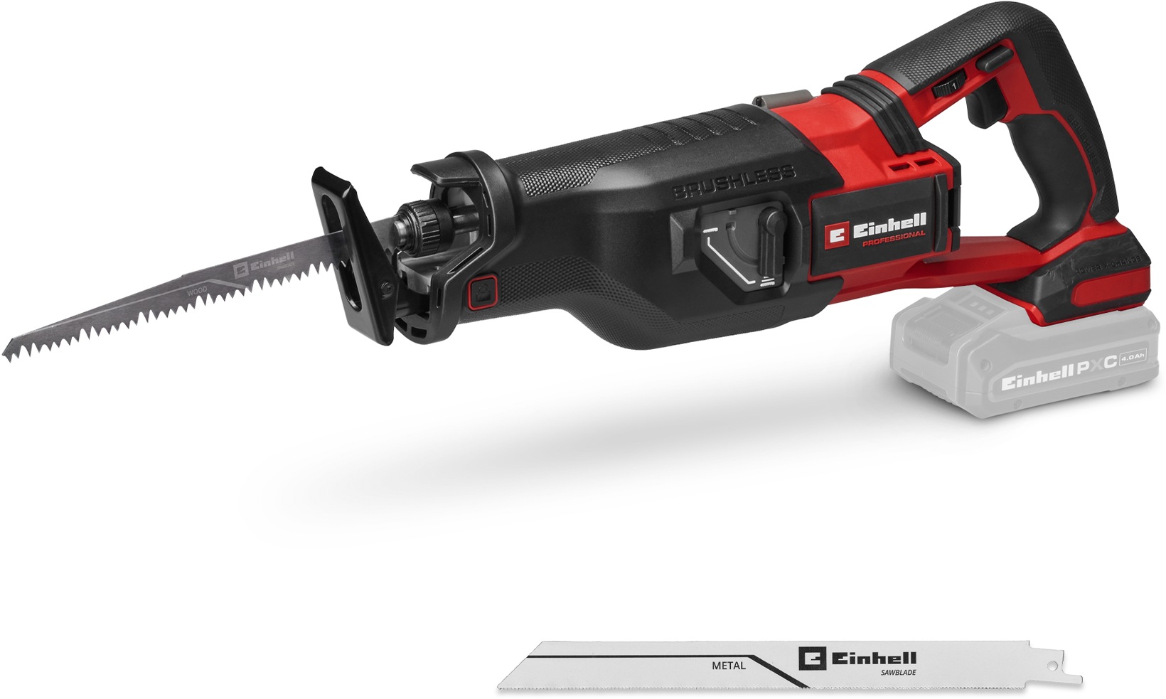 EINHELL Akku-Säge "TP-AP 18/32 Li BL - Solo, Professional Akku-Universalsäge", B:98mm H:165mm L:463mmrot, schwarz, Sägemaschinen, ohne Akku und