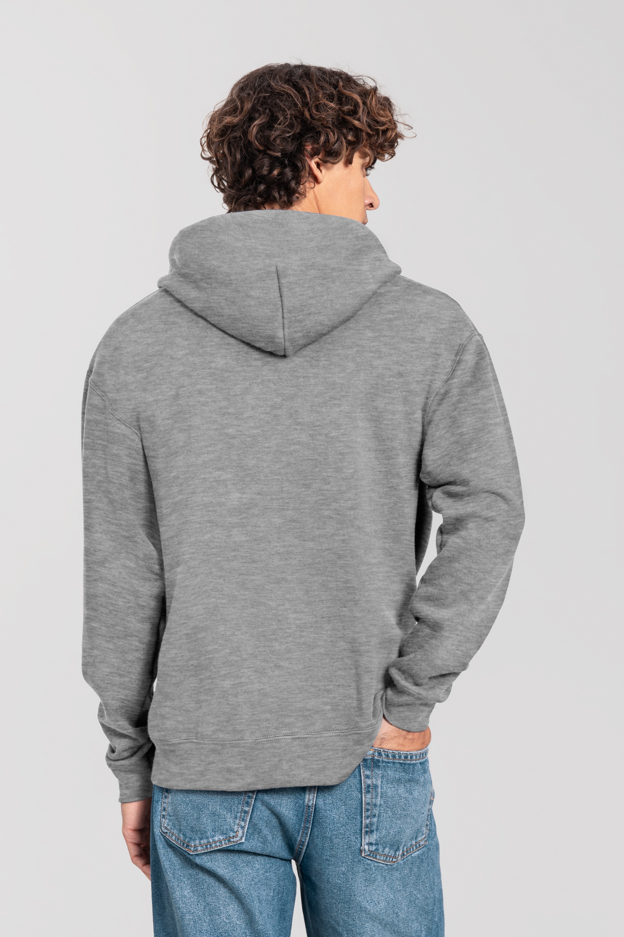 Fruit of the Loom Kleiderschrank »Iconic Premium Hooded Sweat Jacket« mit Kordelzug, meliert, normal geschnitten