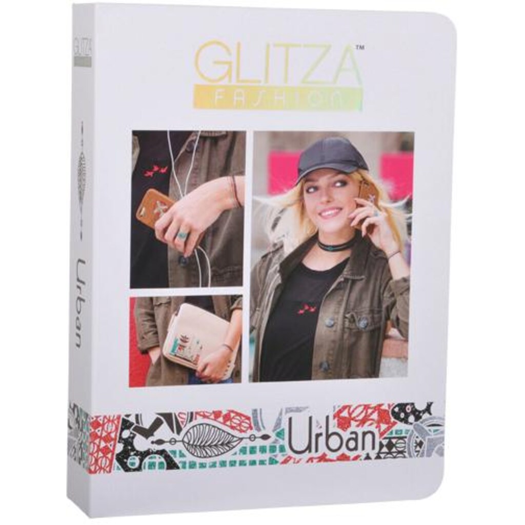 Knorrtoys® Kreativset »GLITZA FASHION Deluxe Set Urban«, (Set), Für alle Oberflächen geeignet