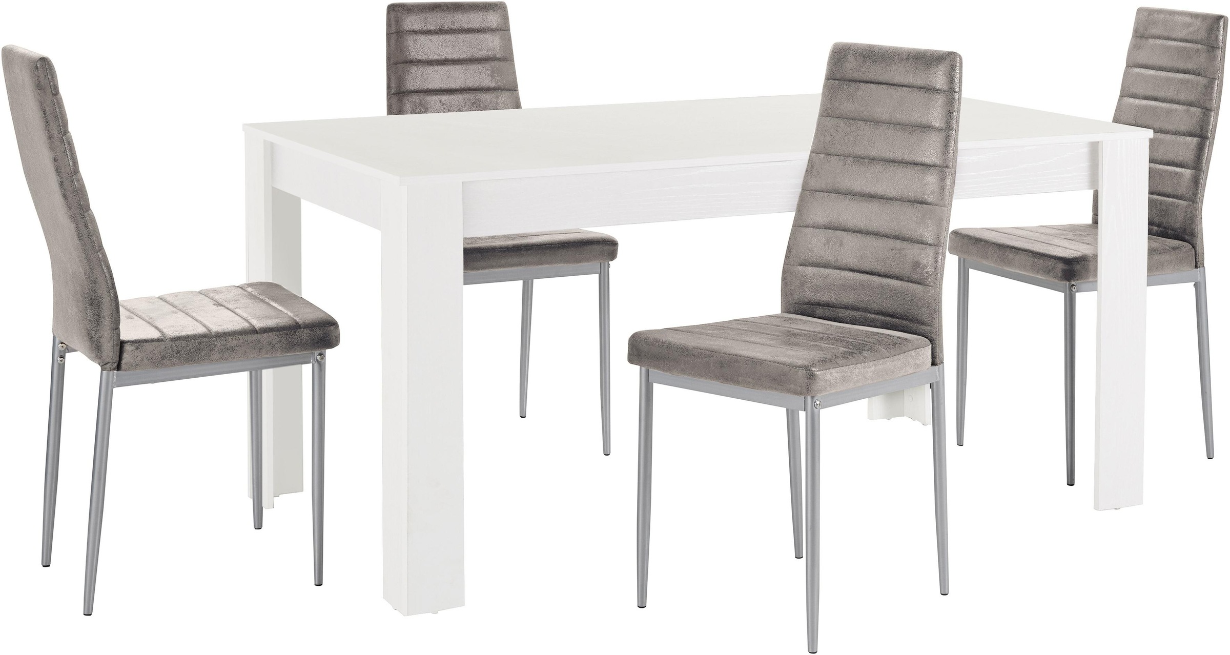 OTTO home Essgruppe "Lynn160/Kate" Set, 5 Stk. tlg. Tisch mit 4 Stühlen günstig online kaufen