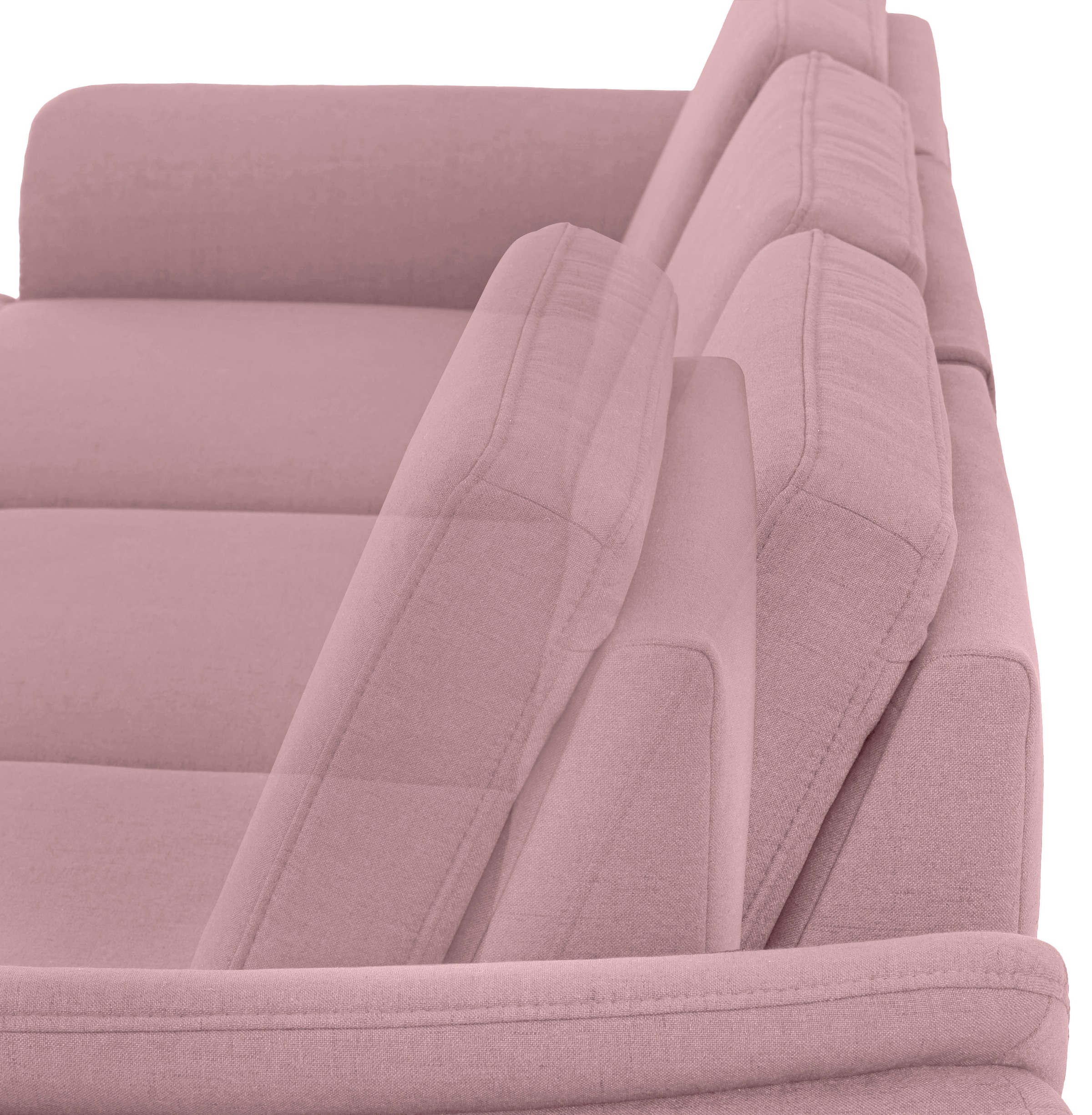 Home affaire Ecksofa »Palace L-Form«, incl. Sitztiefenverstellung, wahlweise mit Bettfunktion und Stauraum