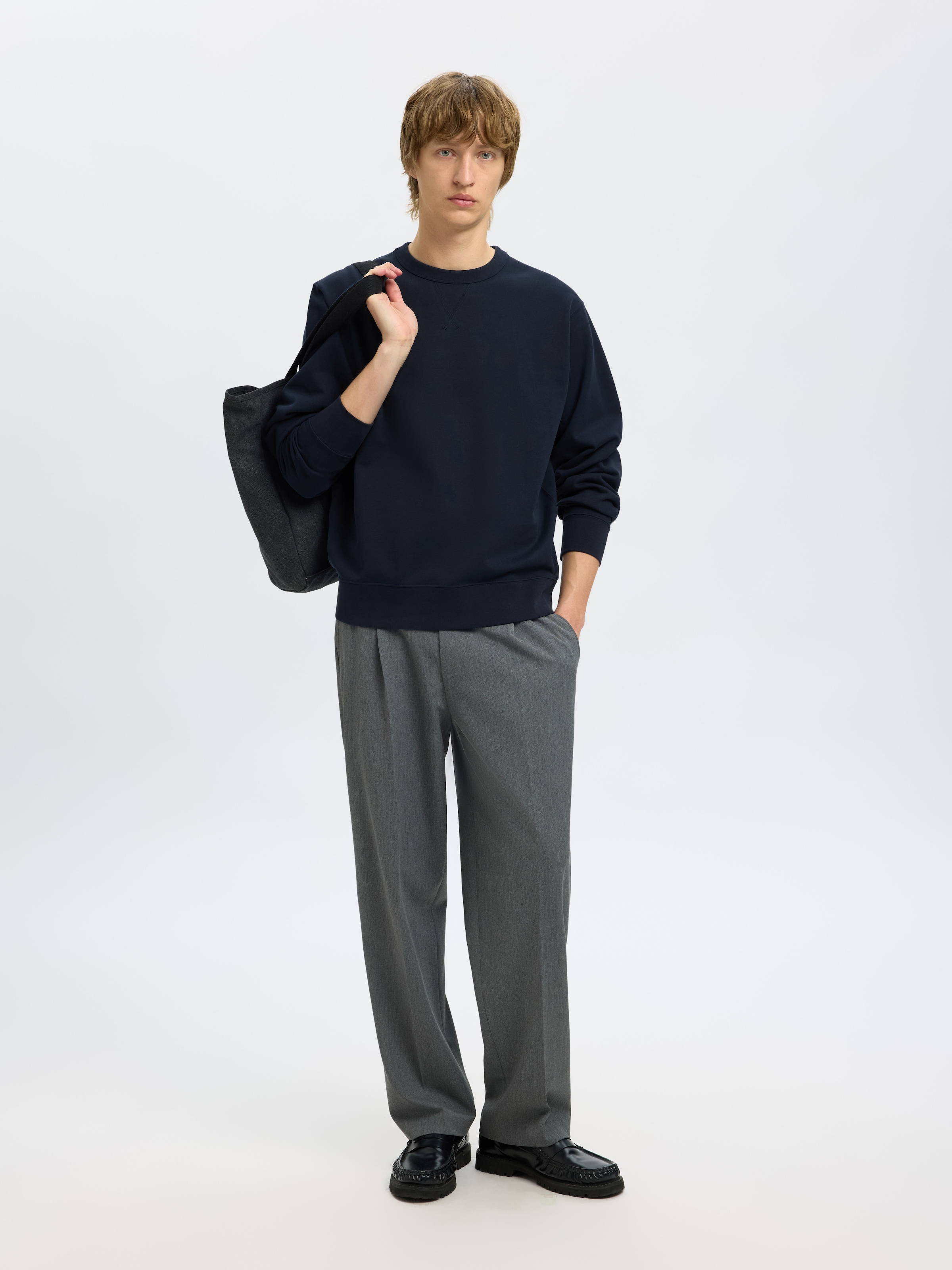 SELECTED Sweatshirt »SLHRELAXLUKE LS SWEAT CREW NECK NOOS«
