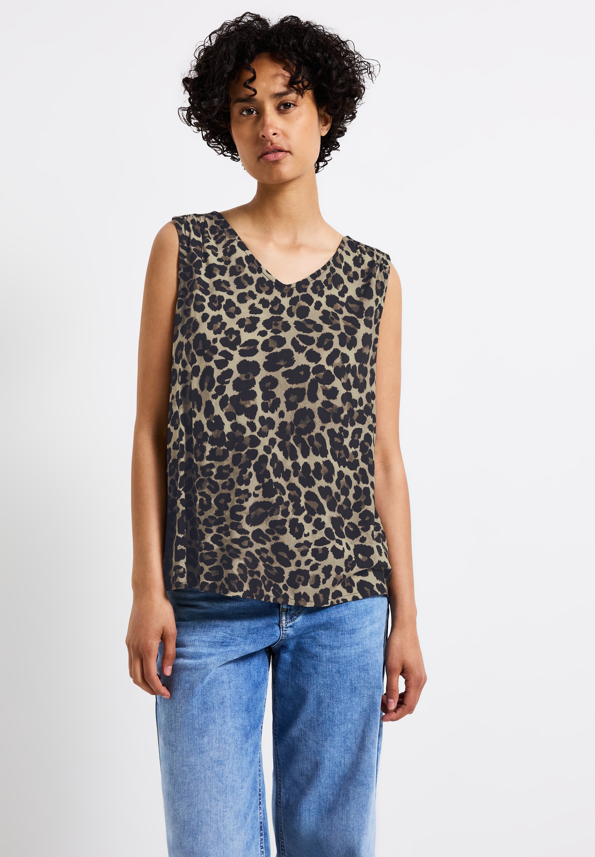 STREET ONE Blusentop, mit allover Print günstig online kaufen
