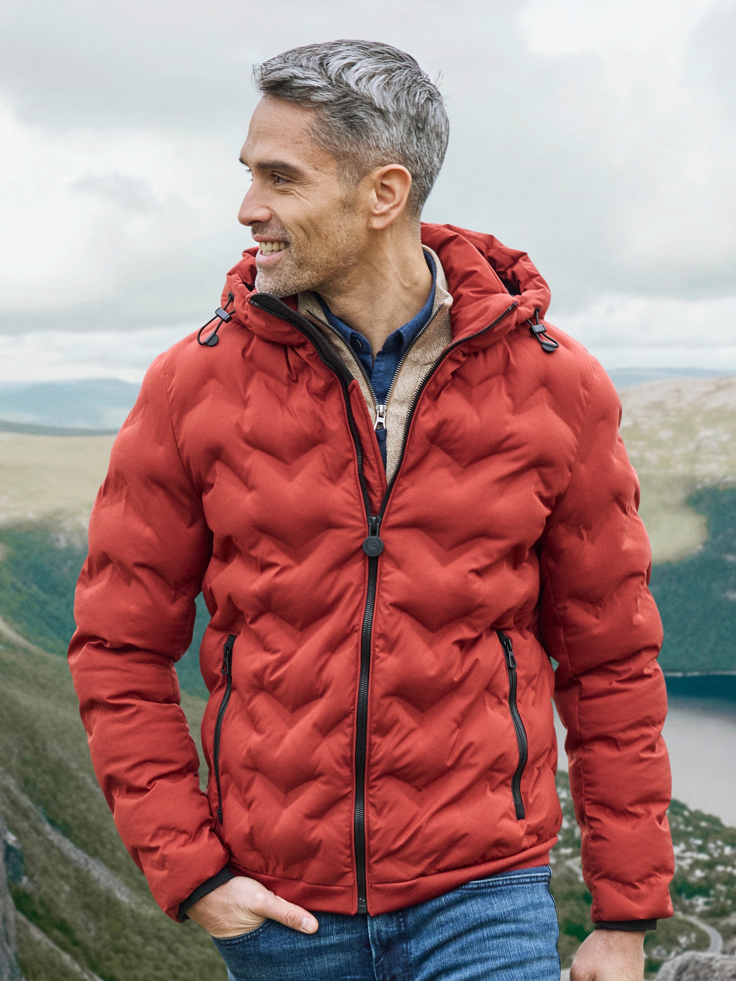 LERROS Steppjacke »LERROS Herren Funktions-Steppjacke«, mit Kapuze, Wasser- und windabweisend, atmungsaktiv