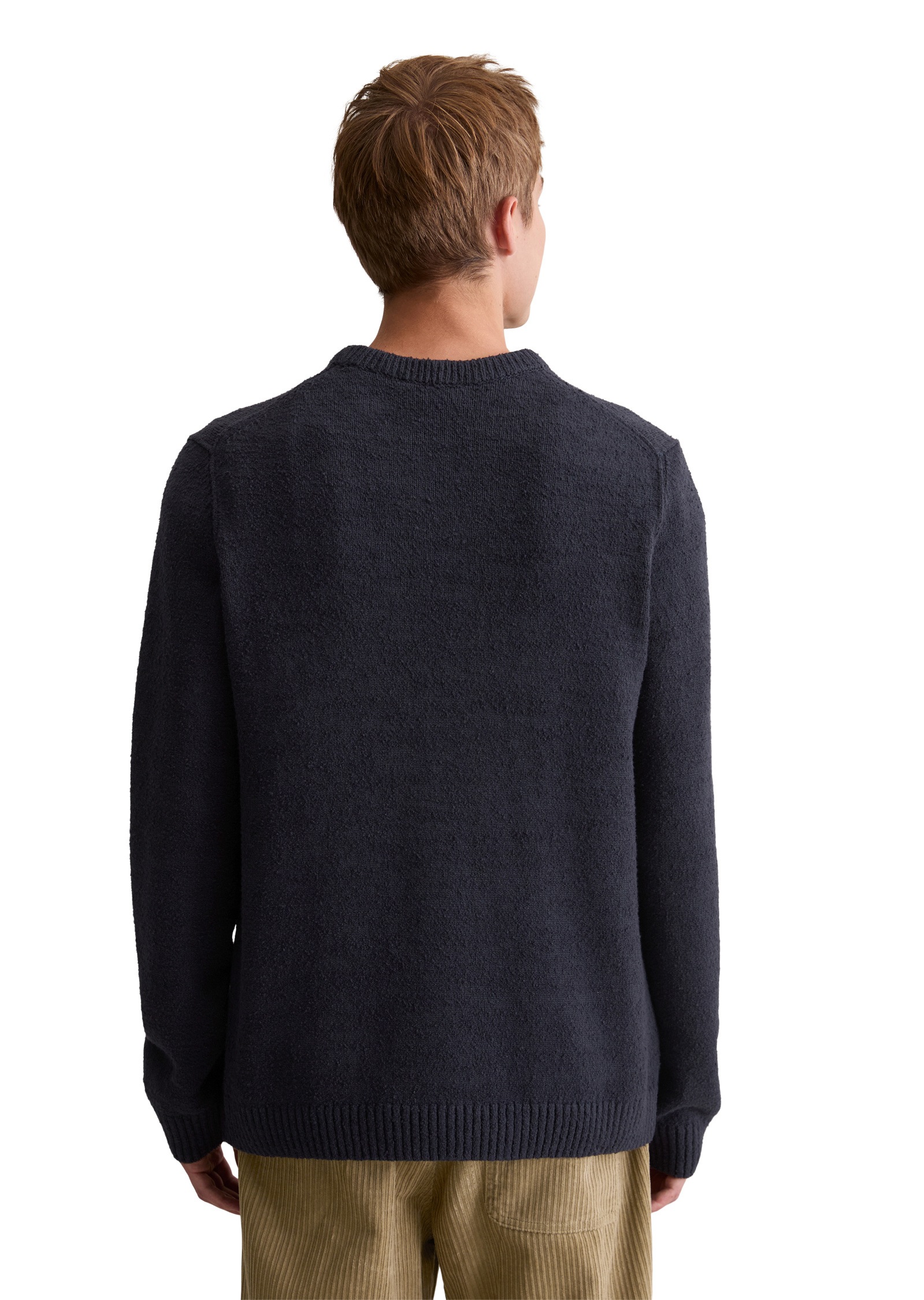 Marc O'Polo DENIM Rundhalspullover »aus Bio-Baumwoll-Bouclé«