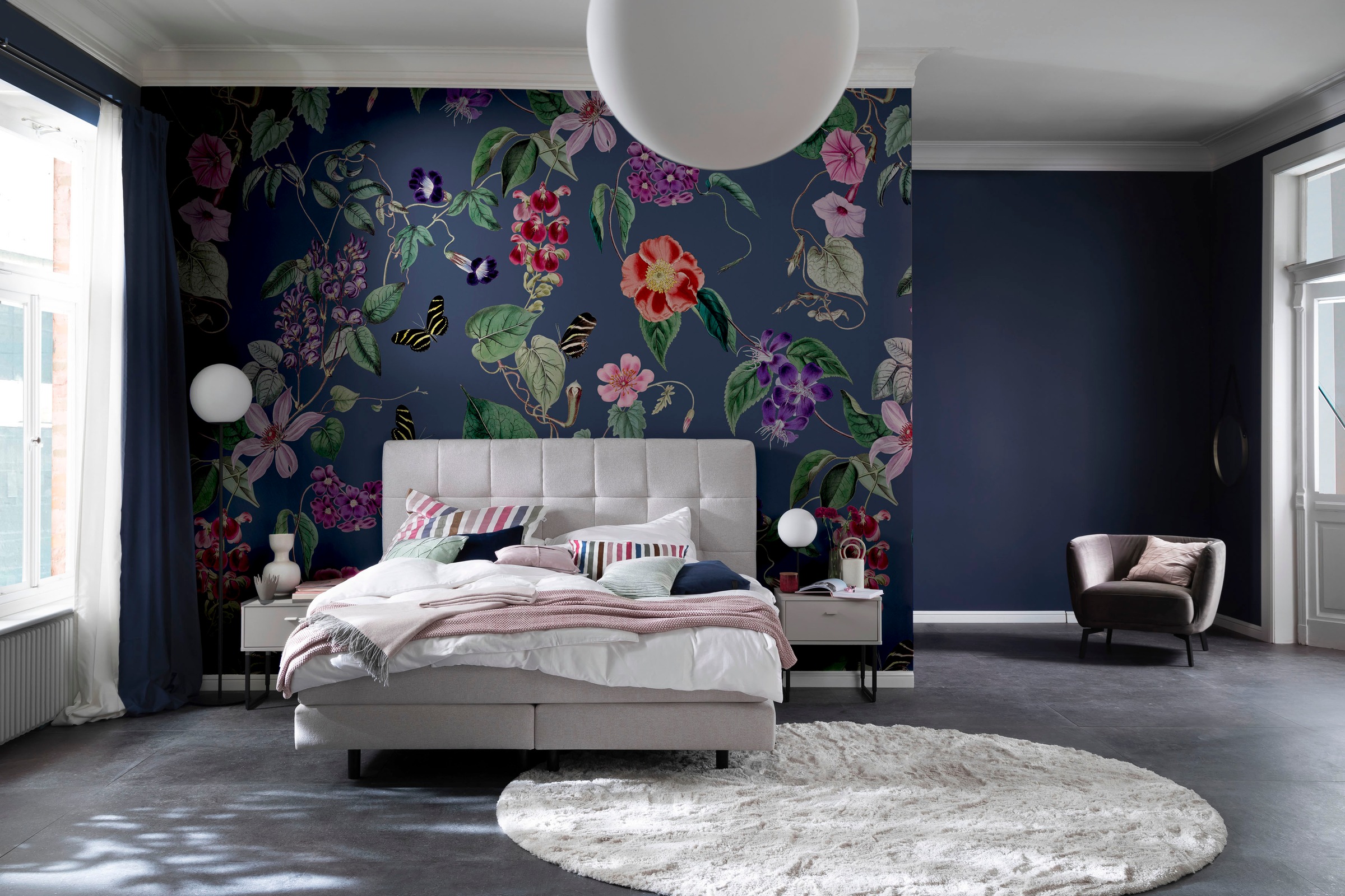 Marburg Fototapete "Blossom" matt glatt Blumen moderne Tapete für Wohnzimmer Schlafzimmer Küche