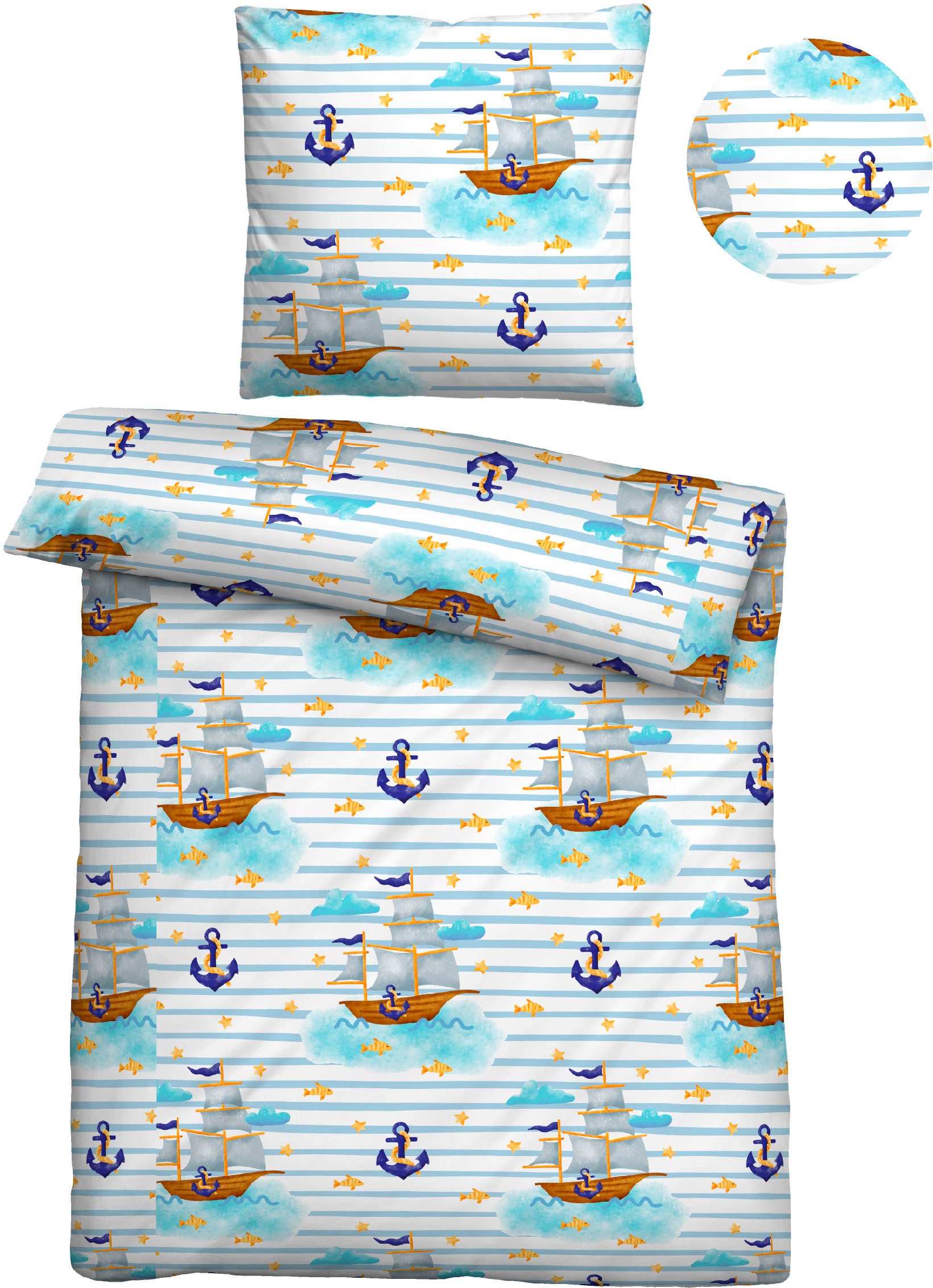 Biberna Kinderbettwäsche "Johanna" 2 Stk. tlg. hautfreundlich, kühlend, mit günstig online kaufen