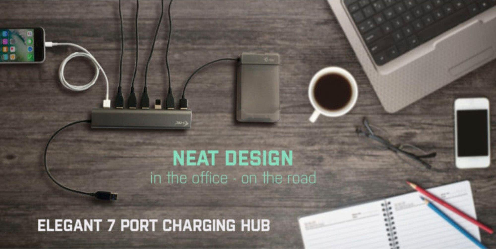 I-TEC USB-Ladegerät »Superspeed USB 3.0 7-Port Hub«