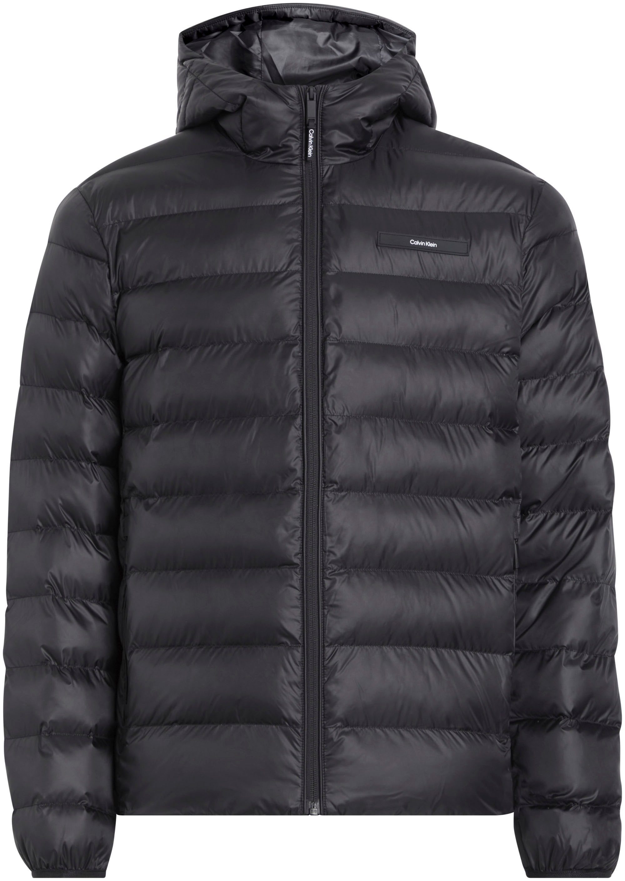 Calvin Klein Outdoorjacke »RECYCLED HOODED PUFFER JACKET«, mit Kapuze, mit Logopatch