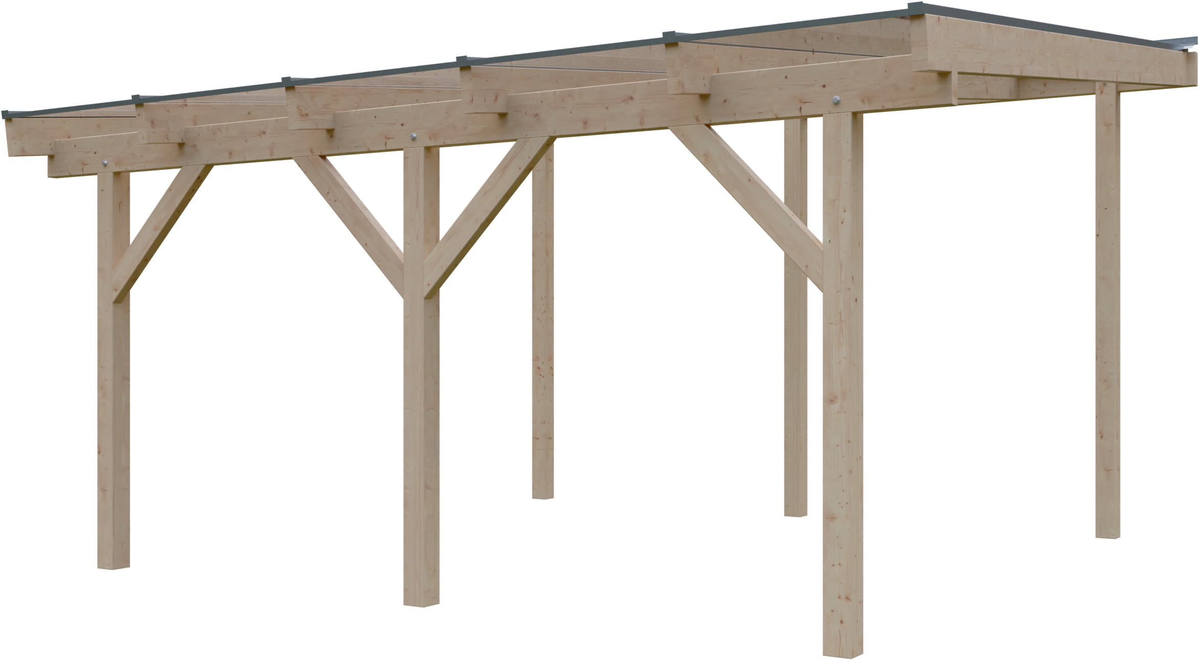 KONIFERA Terrassendach "Fulu", Bausatz aus naturbel. Leimholz mit lichtdurc günstig online kaufen