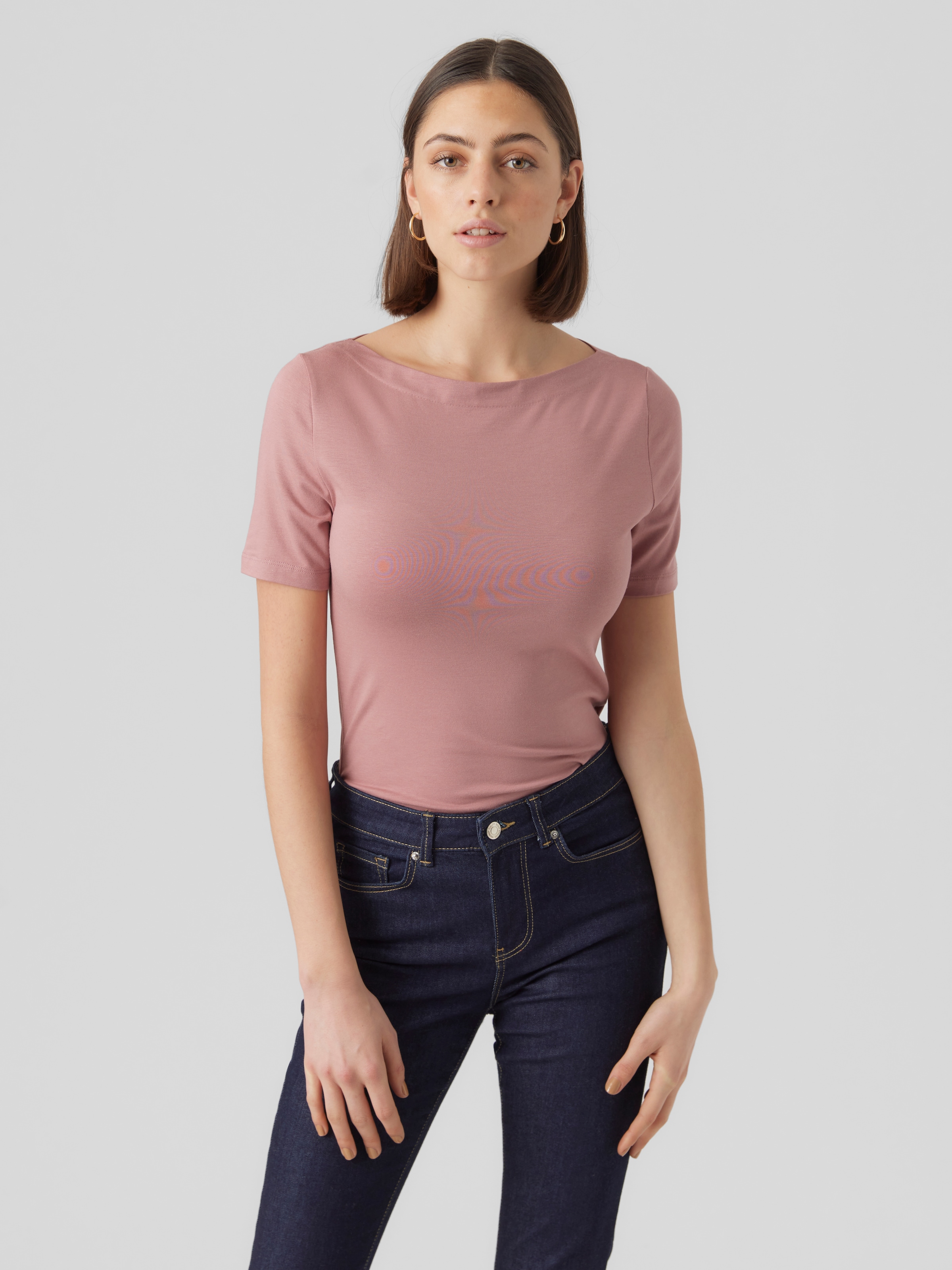 Vero Moda Kurzarmshirt "VMPANDA MODAL S/S TOP NOOS" günstig online kaufen