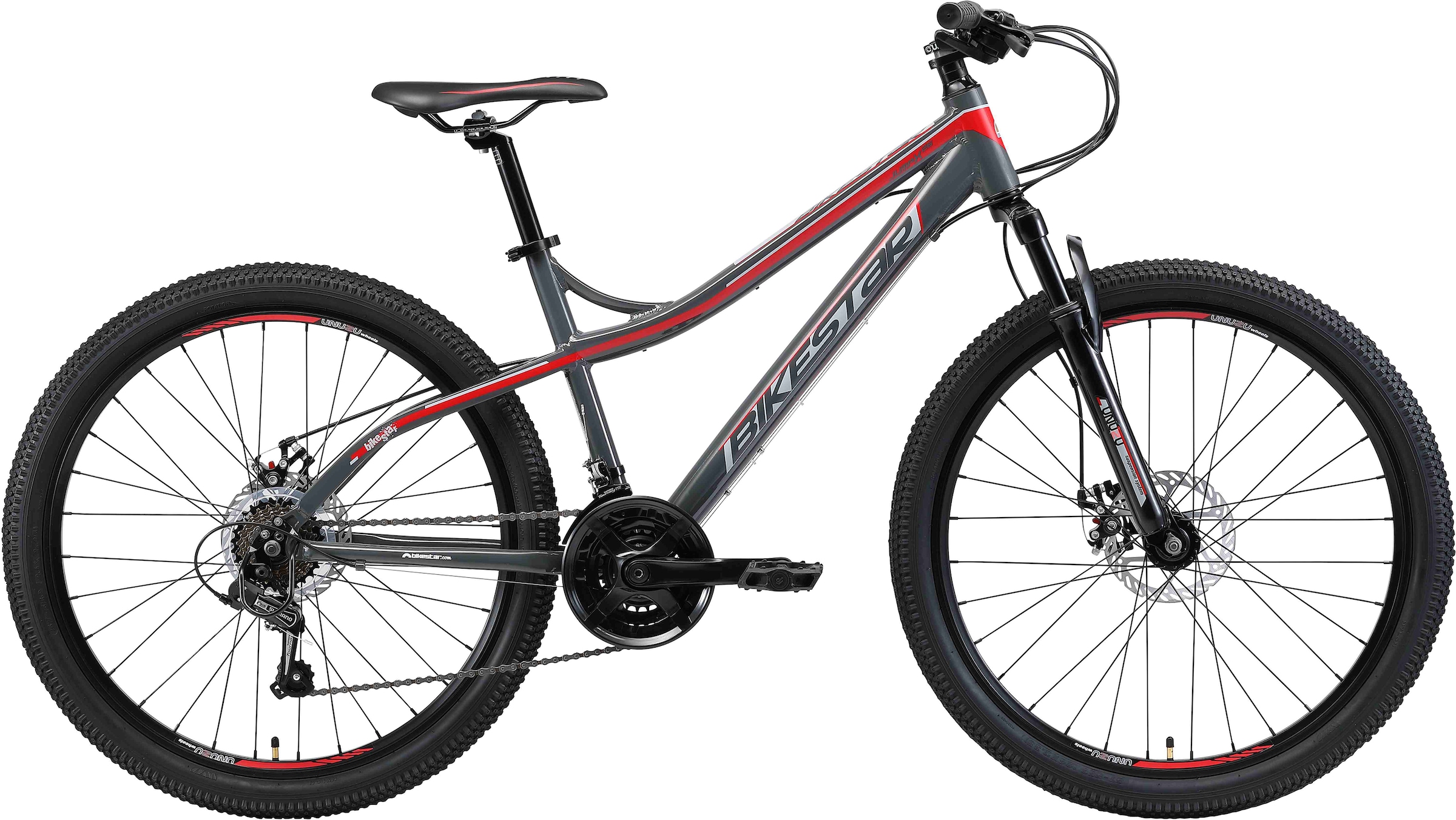 Mountainbike, 21 Gang, Shimano, RD-TY300 Schaltwerk, Kettenschaltung, für Damen und...