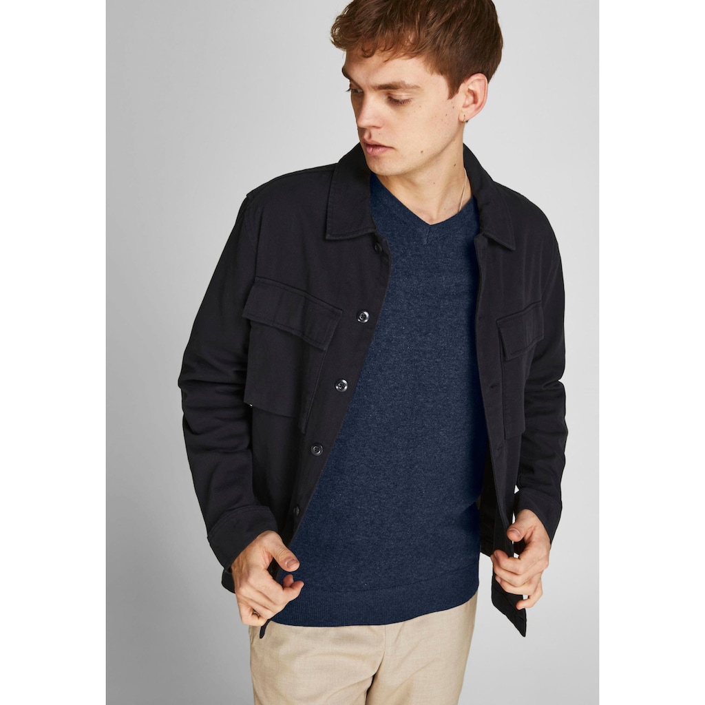 Jack & Jones V-Ausschnitt-Pullover »EMIL KNIT V-NECK«