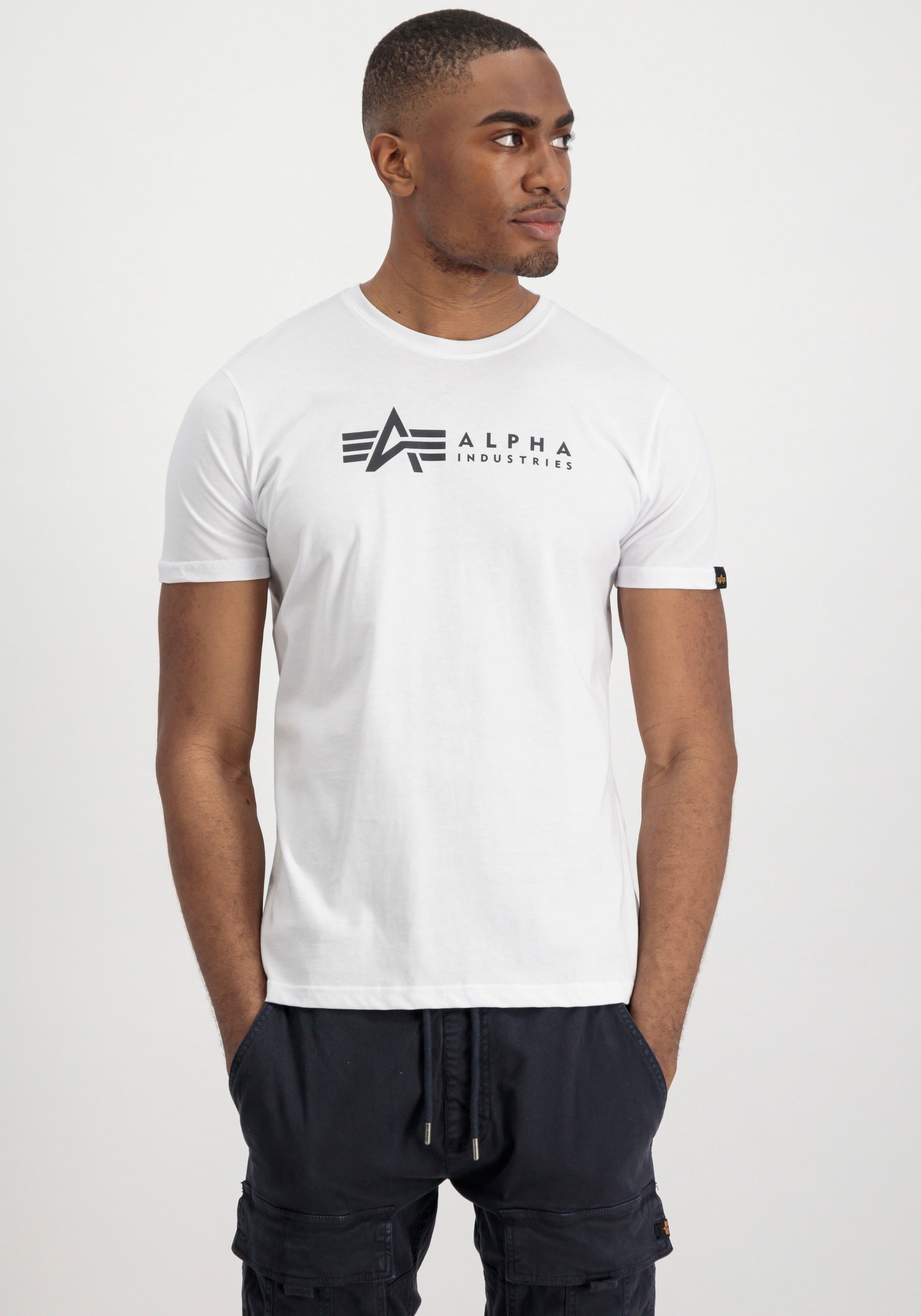 Thumbnail - Alpha Industries Rundhalsshirt "Label T 2 Pack" Packung, 2er-Pack, 2 Stk.