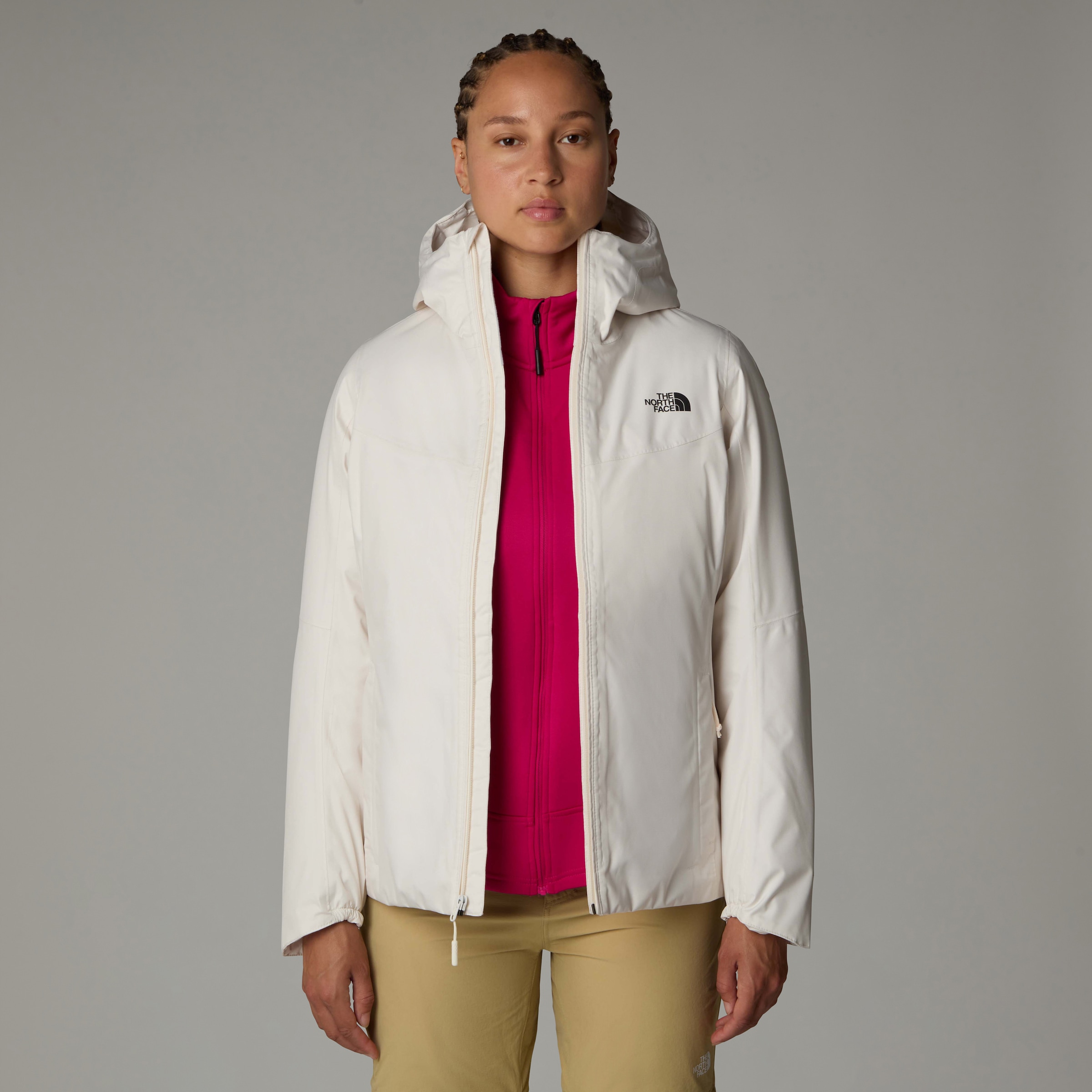 The North Face Funktionsjacke »W QUEST INSULATED JACKET«, mit Kapuze, Winterjacke mit Logodruck