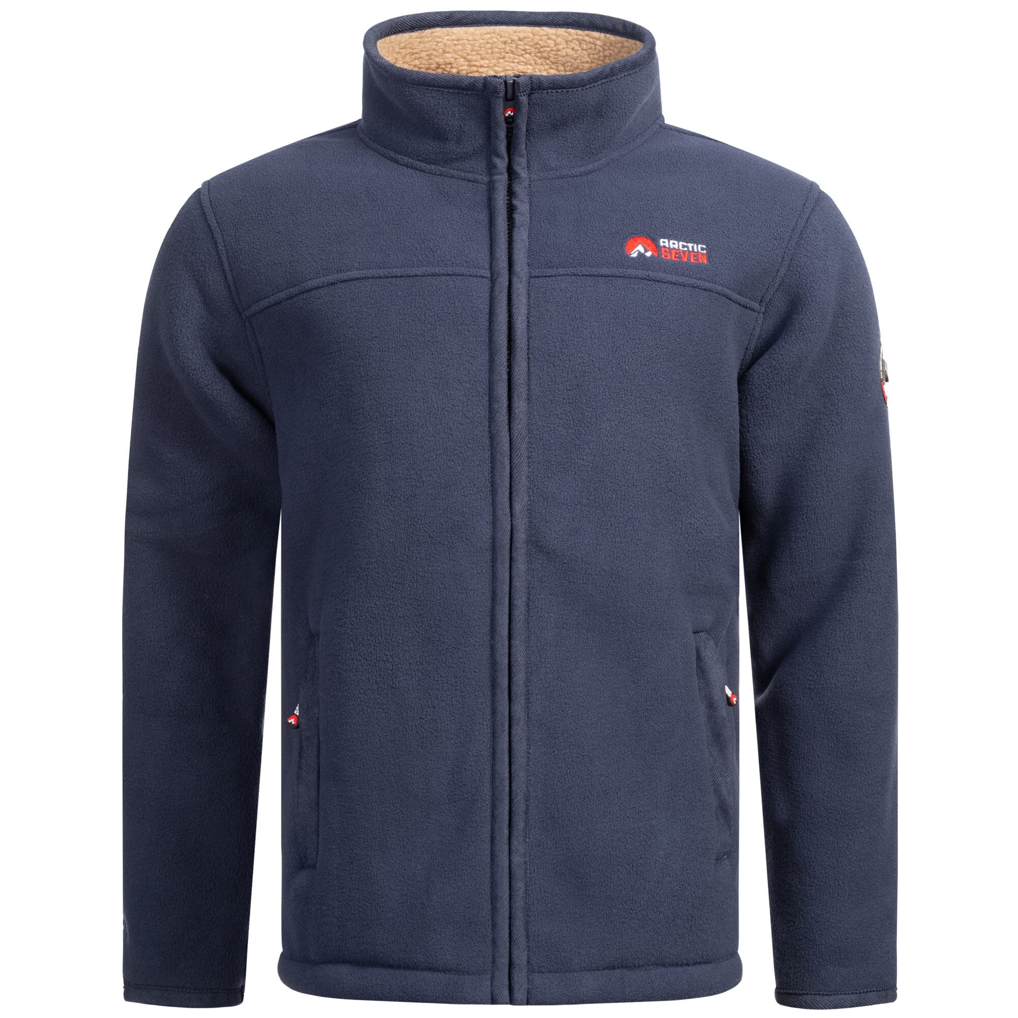 Arctic Seven Fleecejacke »ASZeroo«, mit hoch schließendem Stehkragen