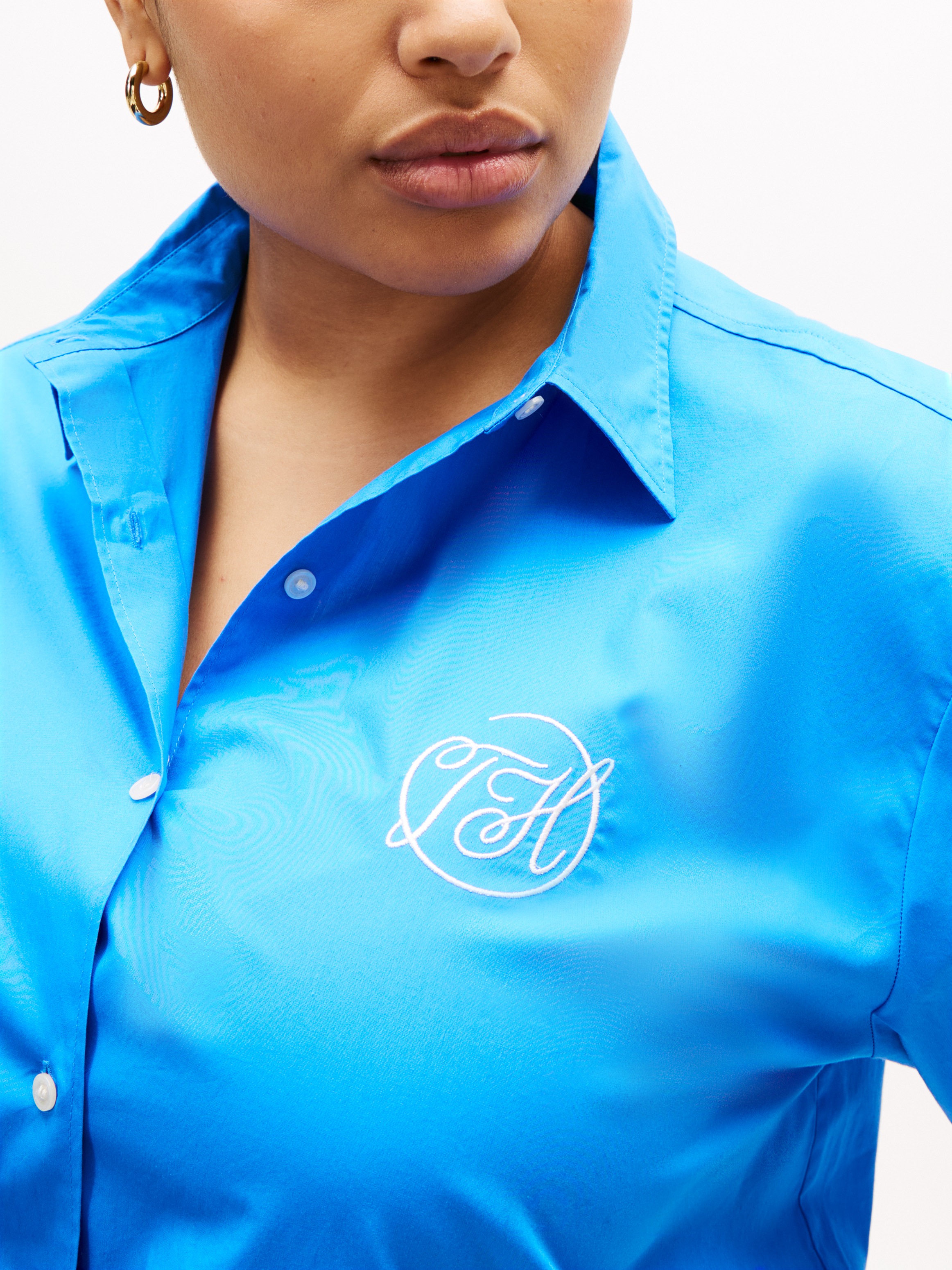 Tommy Hilfiger Curve Hemdbluse "CRV COTTON EASY SHIRT" günstig online kaufen