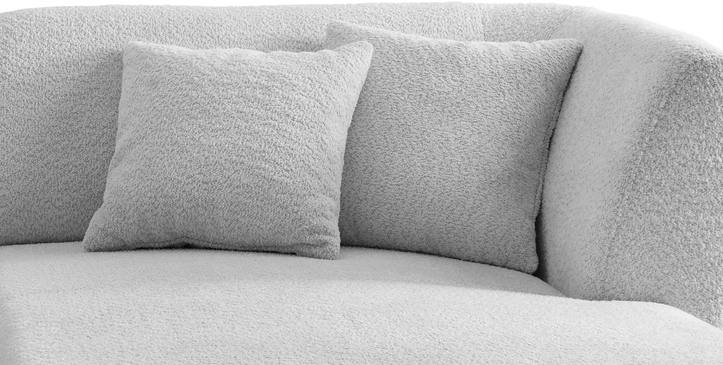 INOSIGN Ecksofa »Colori L-Form«, Holzfußfarbe wählbar, inkl. 4x Zierkissen