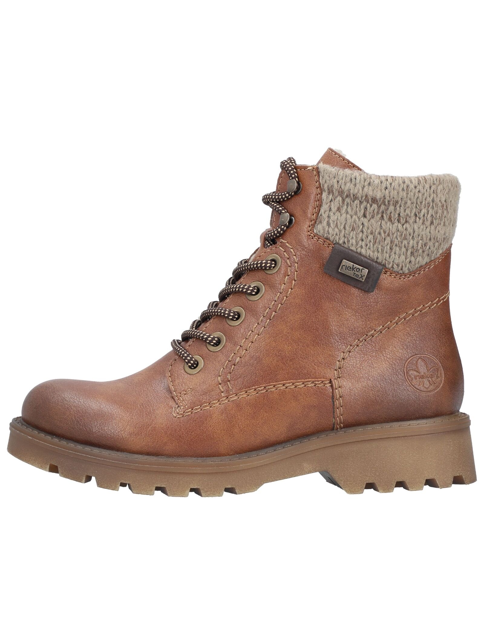 Rieker Schnürstiefelette "Rieker Stiefelette Lederimitat/Textil" günstig online kaufen