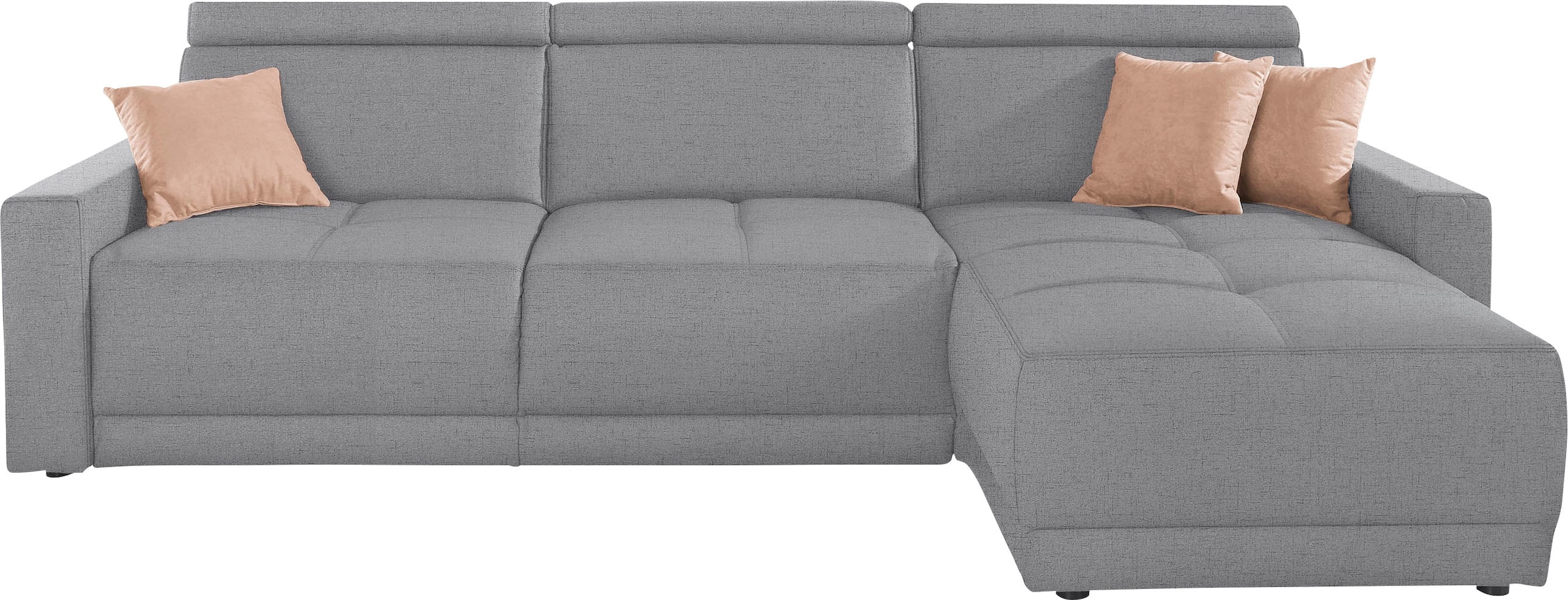 DOMO collection Ecksofa "Ava mit moderner Sitzheftung & toller Doppelnaht, günstig online kaufen