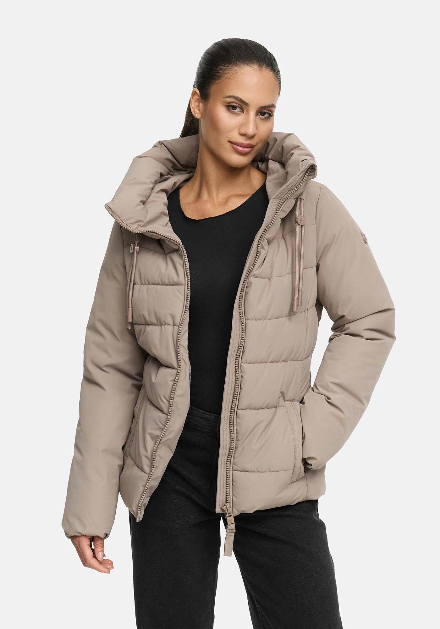 Marikoo Winterjacke "Himee" mit praktischem Taillengürtel und robuster Klic günstig online kaufen