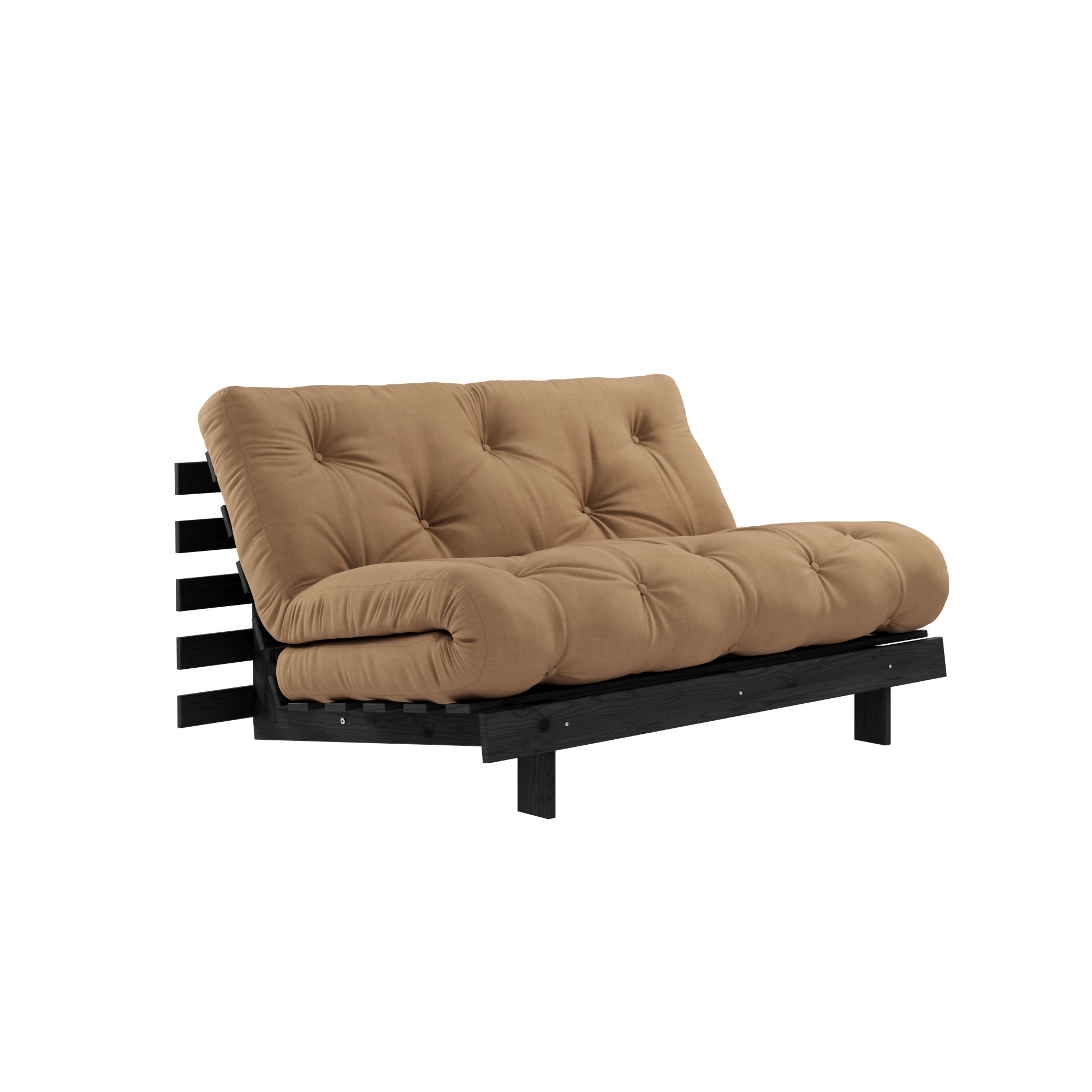 Karup Design Daybett "Roots Sofa Bed, Schlafsofa, Bettfunktion, FSC-Massivholz" Inkl. Futonmatratze, Made in Europe, langlebig, B: 140 oder 160 cm