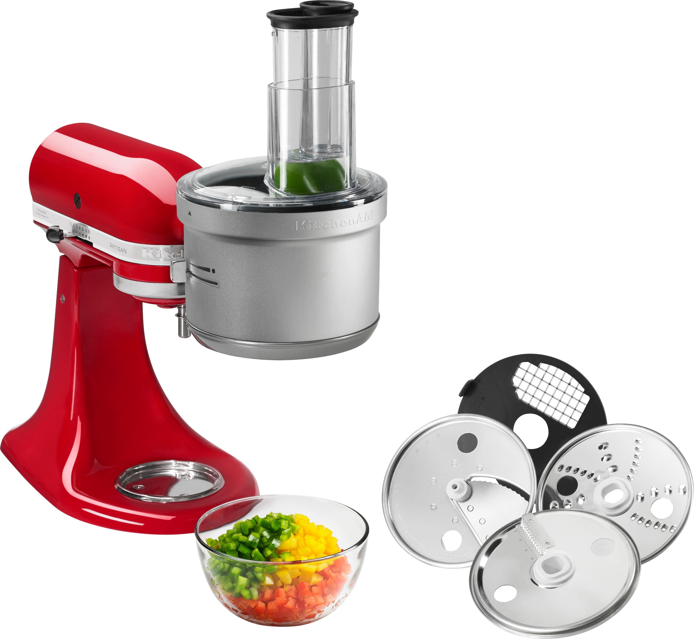 KitchenAid Zerkleinereraufsatz »5KSM2FPA Food-Processor-Vorsatz«, nicht für 5KSM7990X