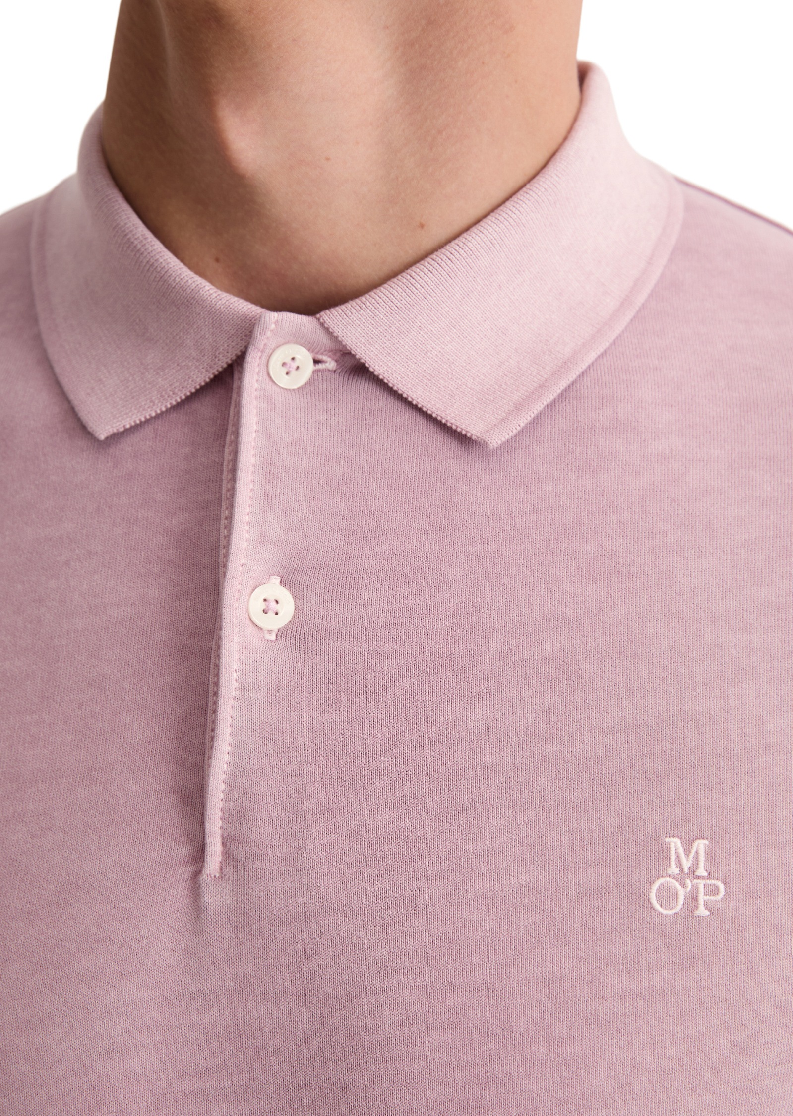 Marc O'Polo Langarm-Poloshirt »aus soft-touch Bio-Baumwoll-Jersey«