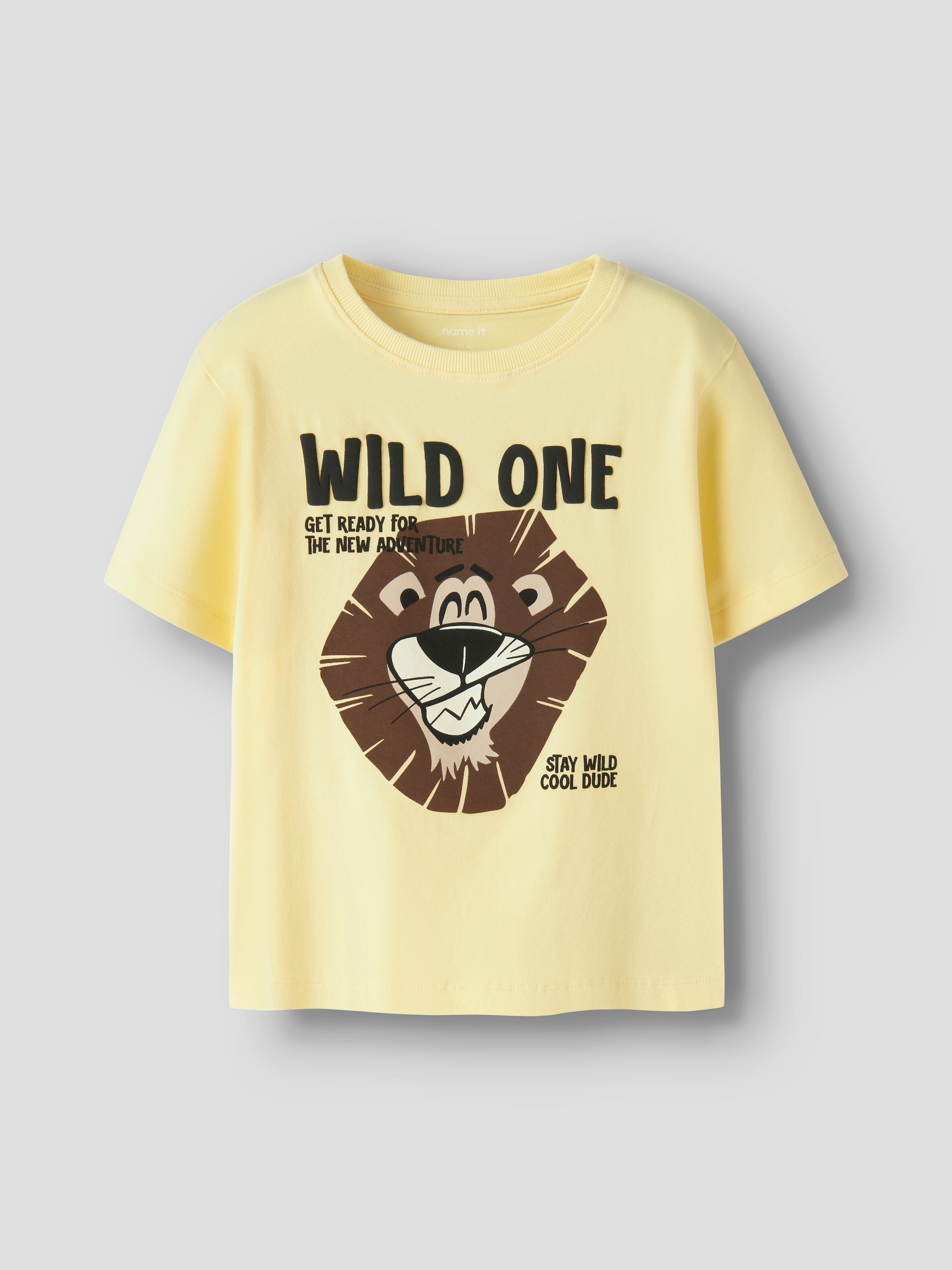 Name It T-Shirt "Nmmharly Ss Nreg Top Box" Baumwollmischung, Regular Fit