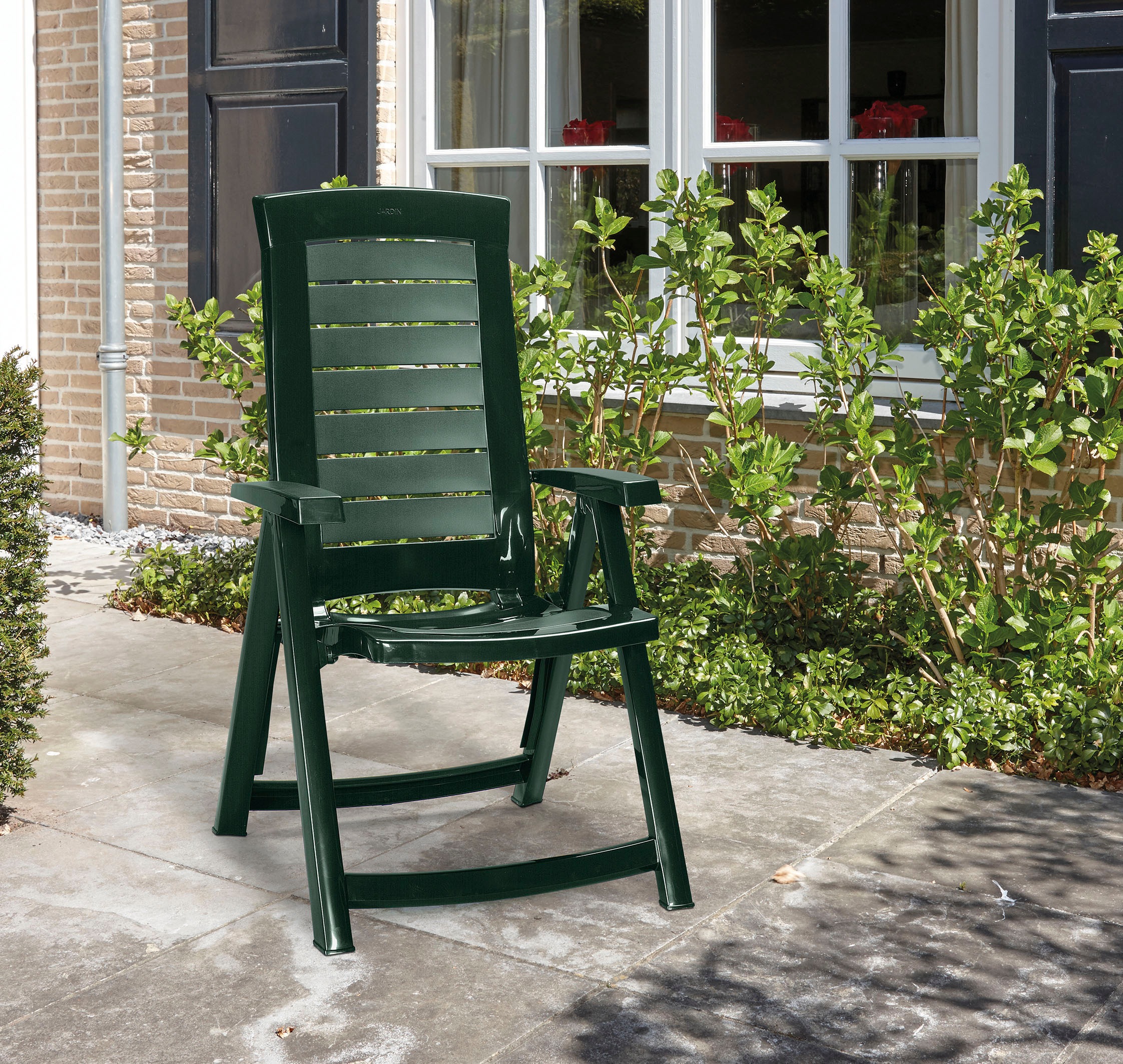 Jardin Garten-Essgruppe »Aruba«, (Set, 2 tlg., bestehend aus 2 Sesseln), Klappsessel, graphit Vollkunststoff