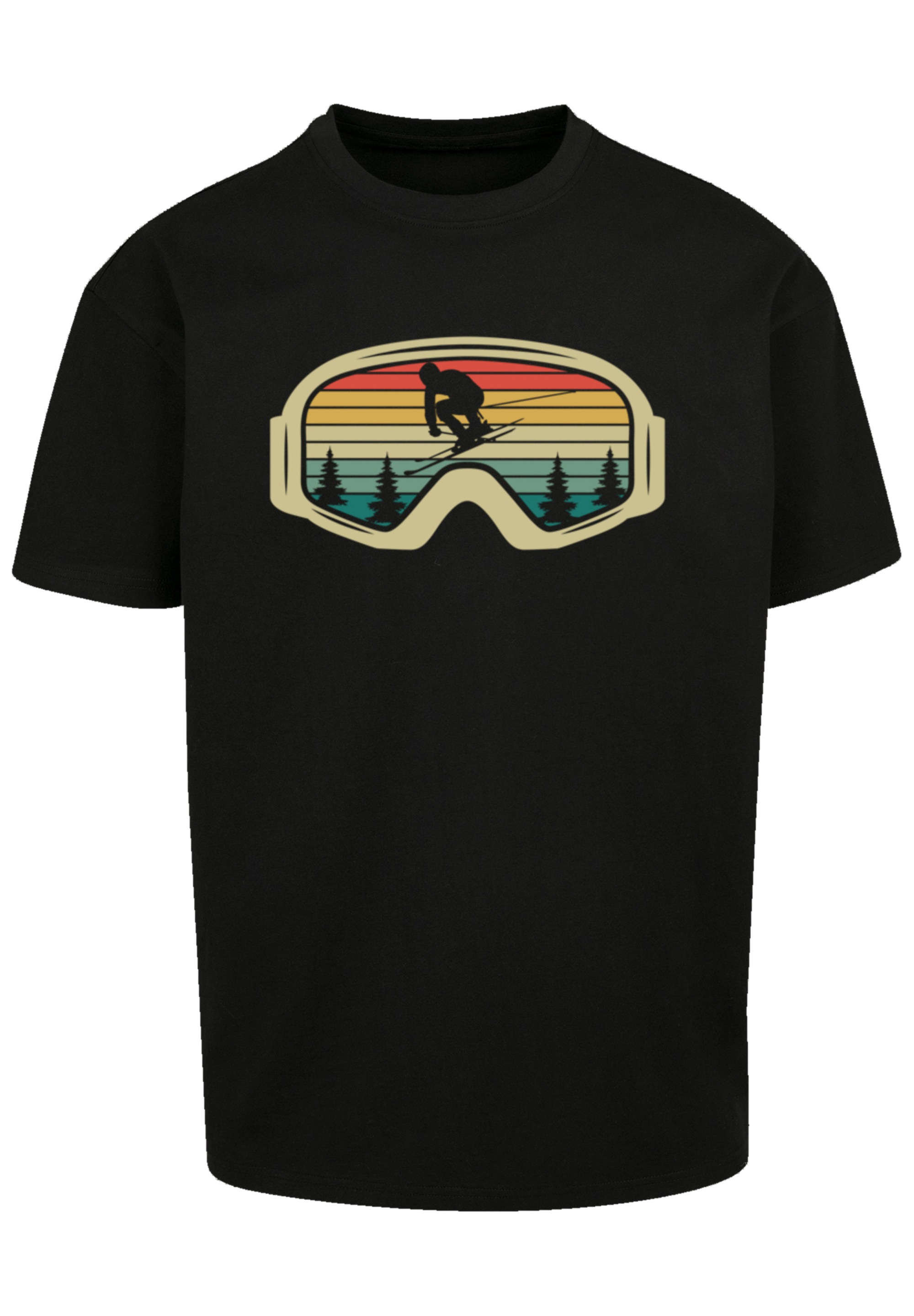 F4NT4STIC T-Shirt »Retro Skibrille Wintersport«, Premium Qualität