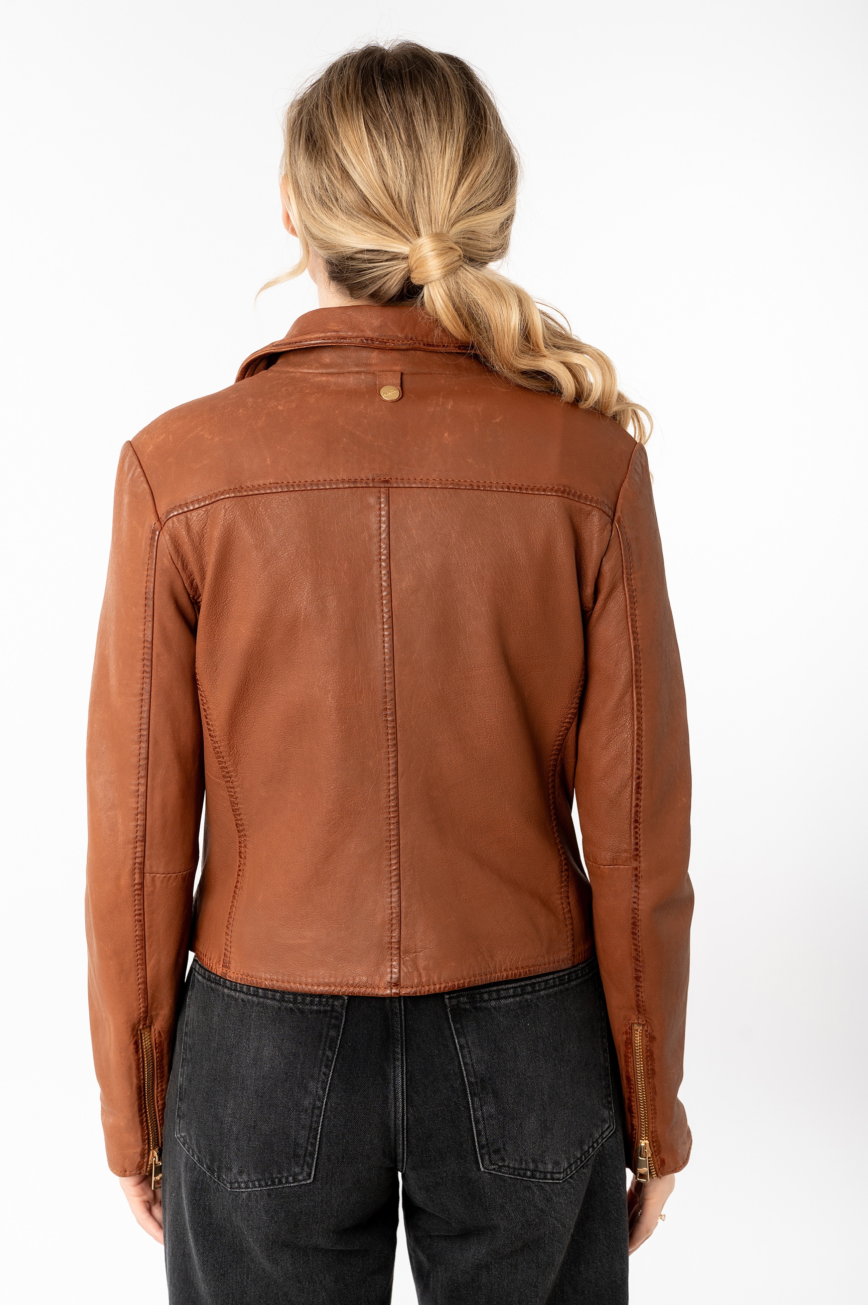Mauritius Lederjacke »MWInessa«, mit Reverskragen