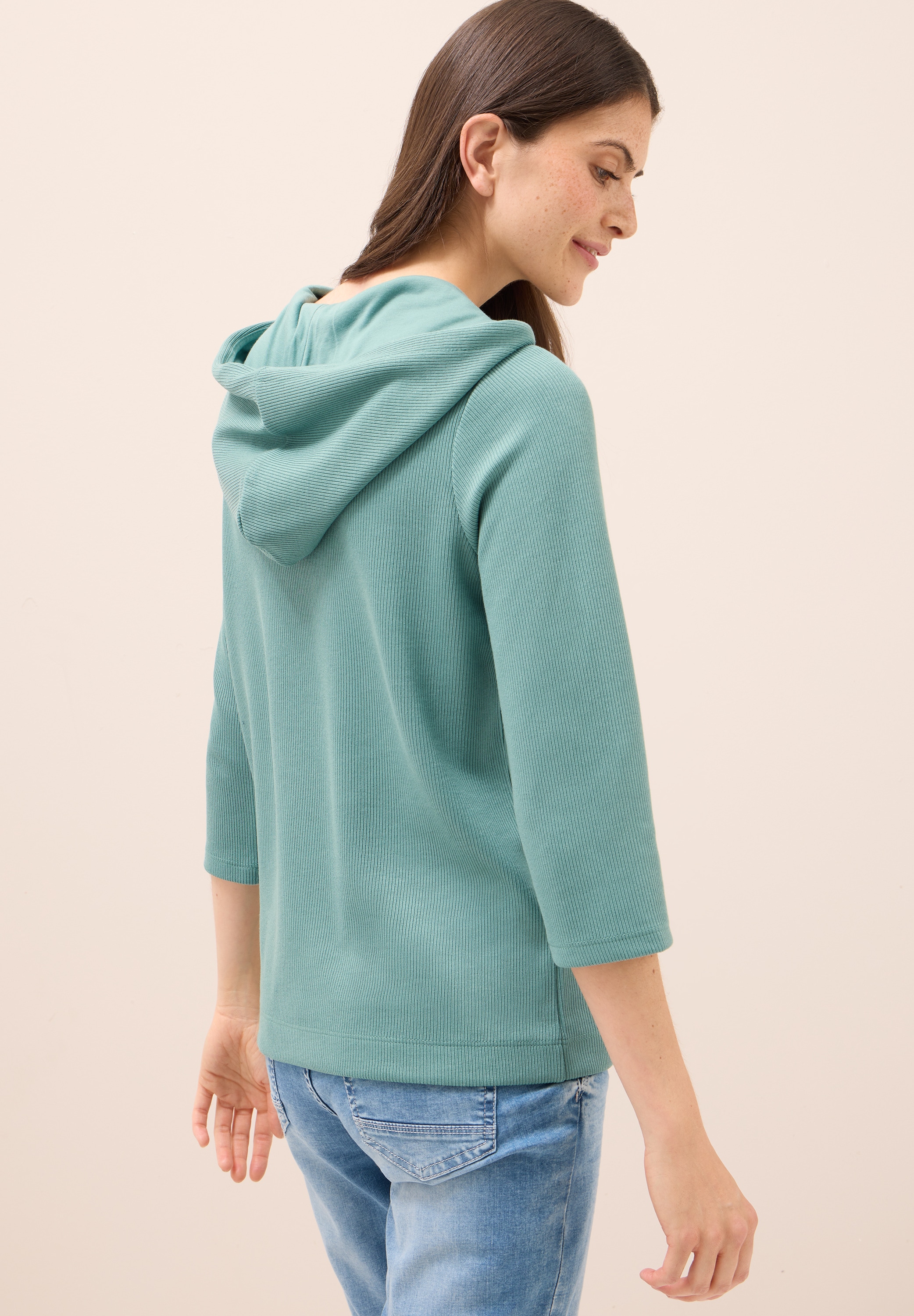 Cecil Hoodie, in Rippstruktur