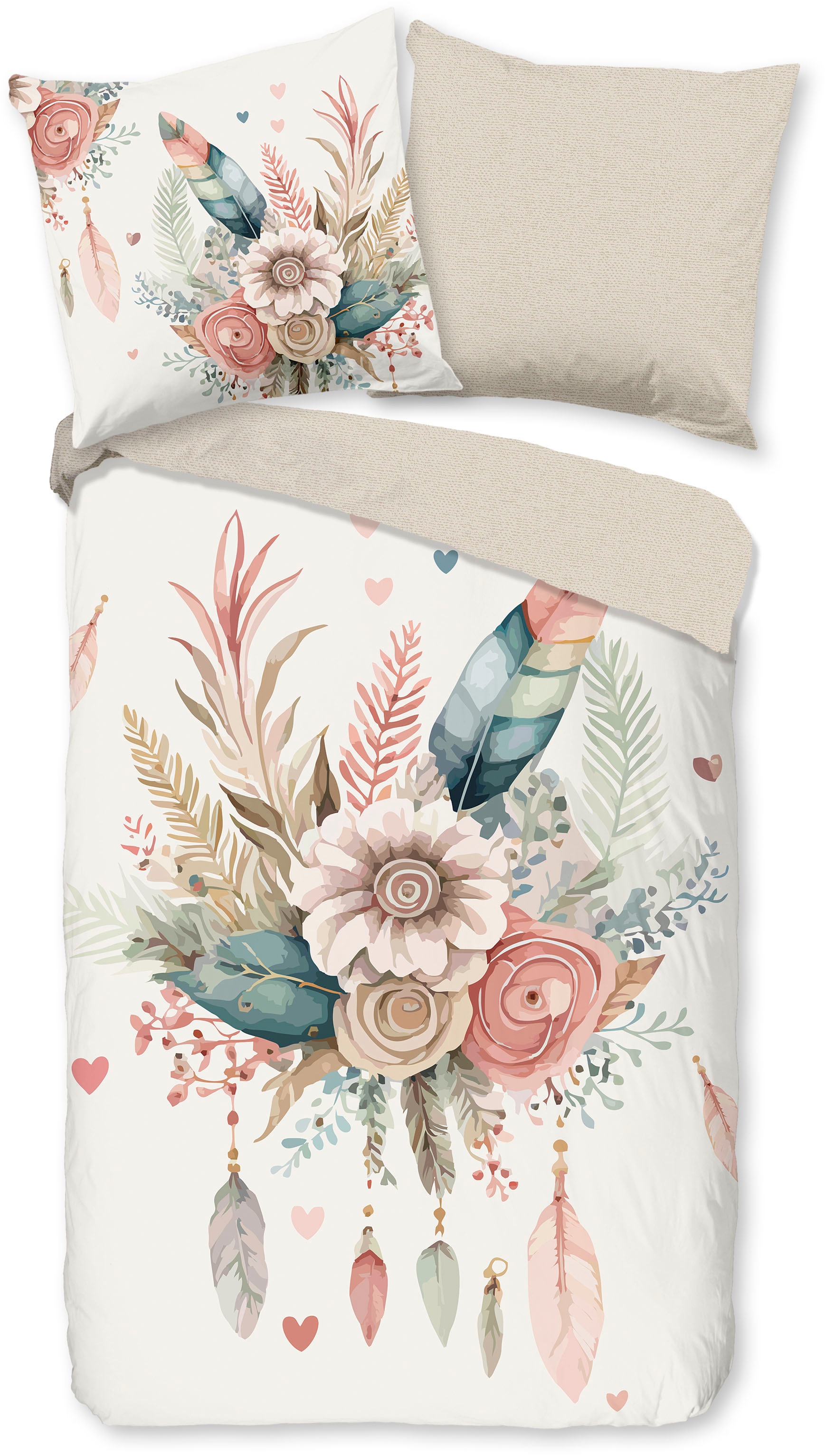 good morning Wendebettwäsche "Videl" 2 Stk. Baumwolle, 135x200, Reißverschl günstig online kaufen