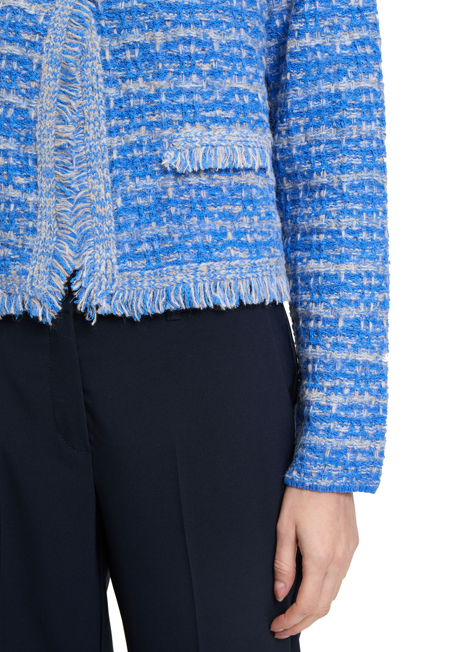 Betty Barclay Strickjacke »Betty Barclay Damen Strick-Cardigan mit Fransen«, Taschen