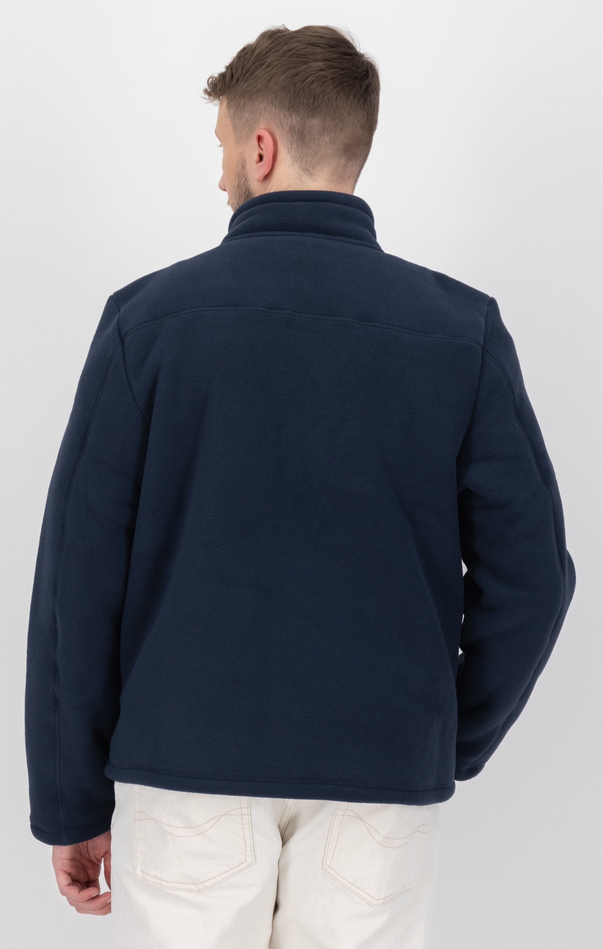 LPO Fleecejacke »REECE MN«, Stehkragen, mit Langhaarfleece gefüttert