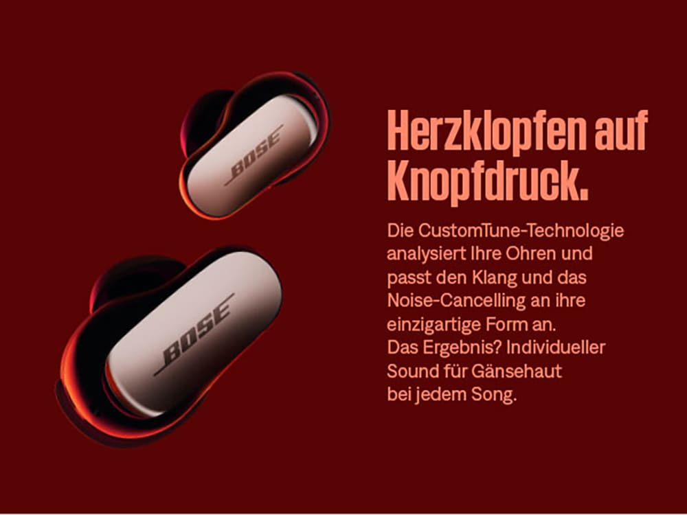 Bose In-Ear-Kopfhörer »QuietComfort Ultra (2. Generation)« Bluetooth Rauschunterdrückung