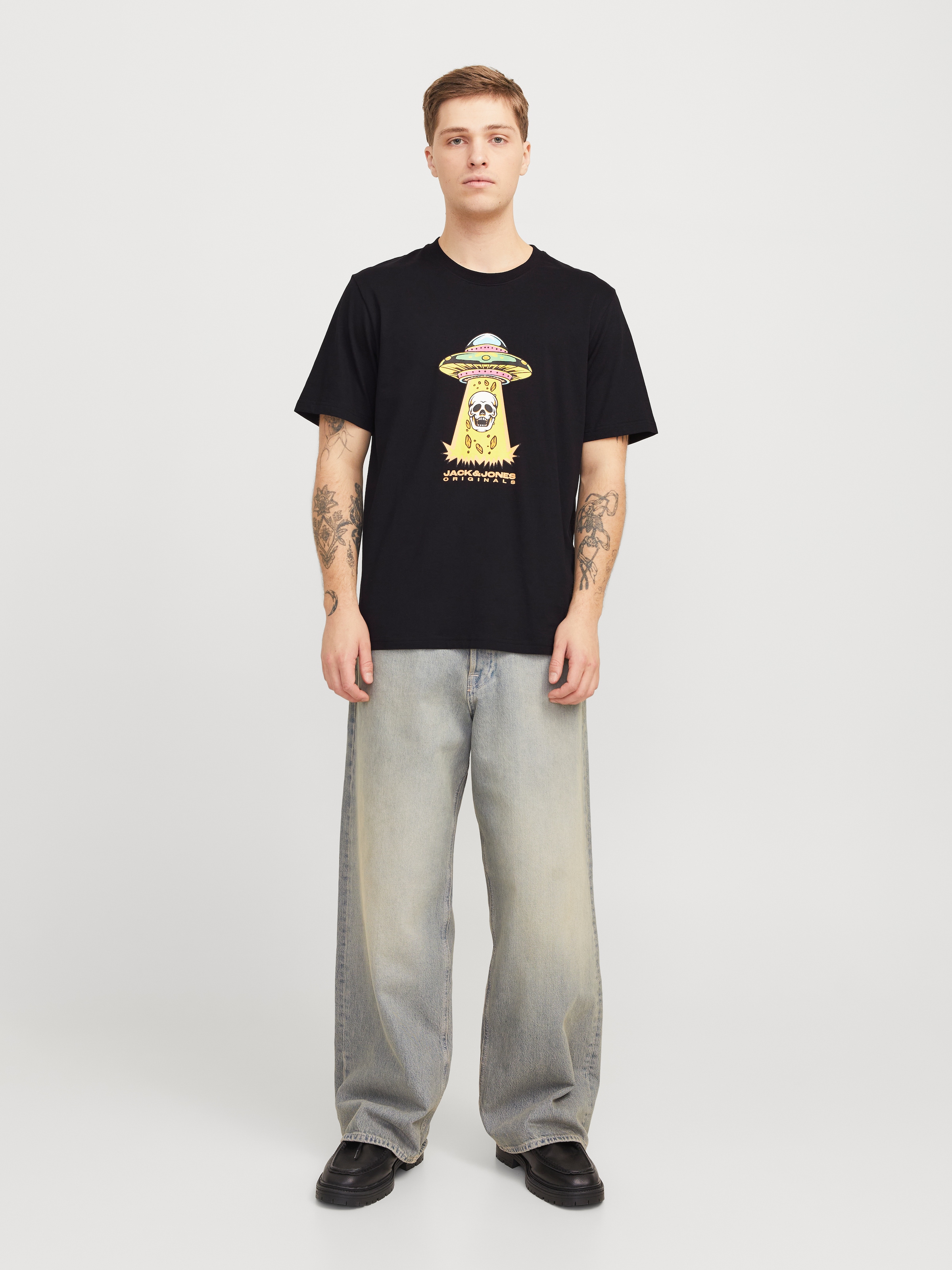 Jack & Jones T-Shirt »JORANATOMY SKULL TEE SS CREW NECK LN«