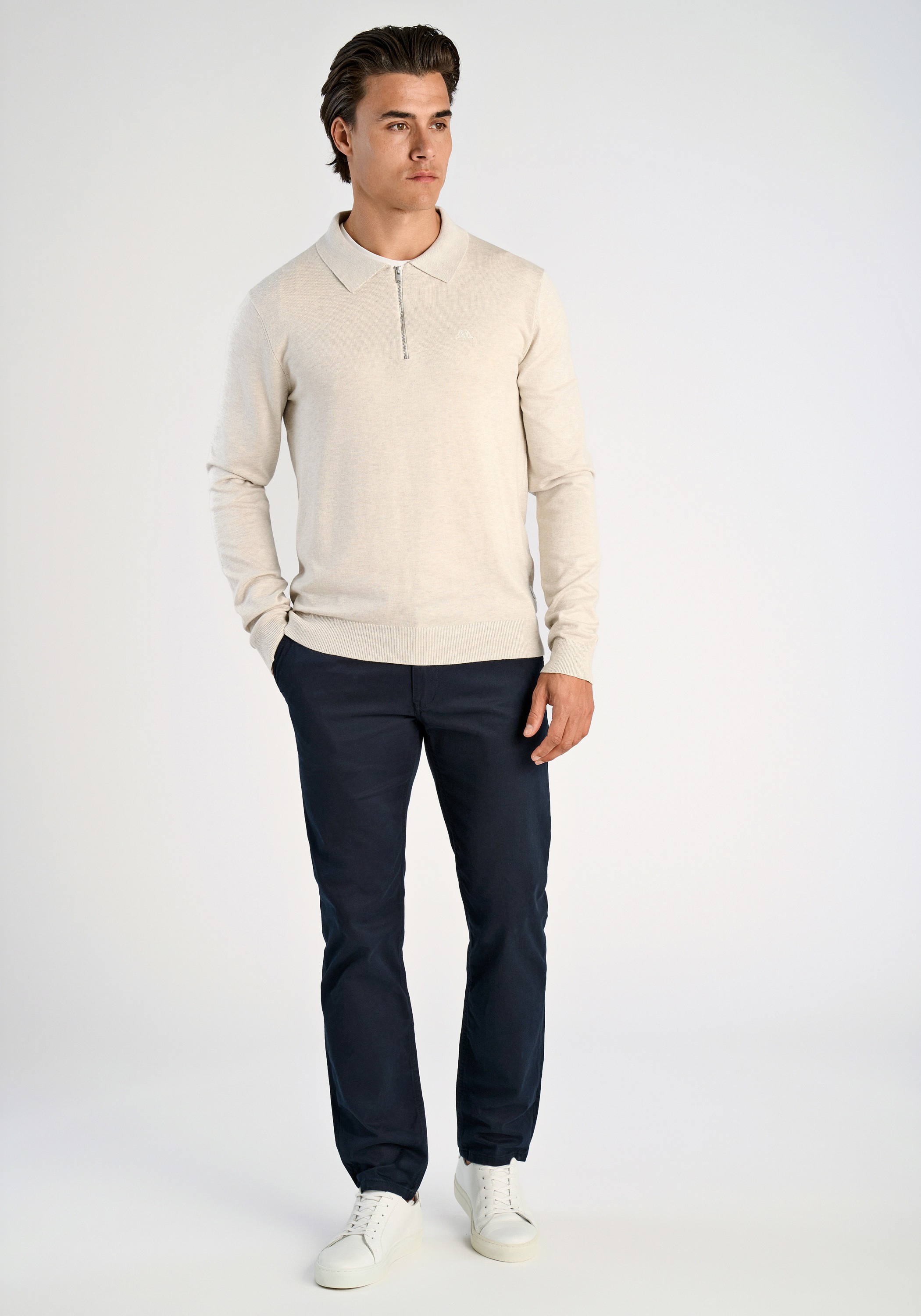 LINDBERGH Langarm-Poloshirt »Lindbergh Troyer«