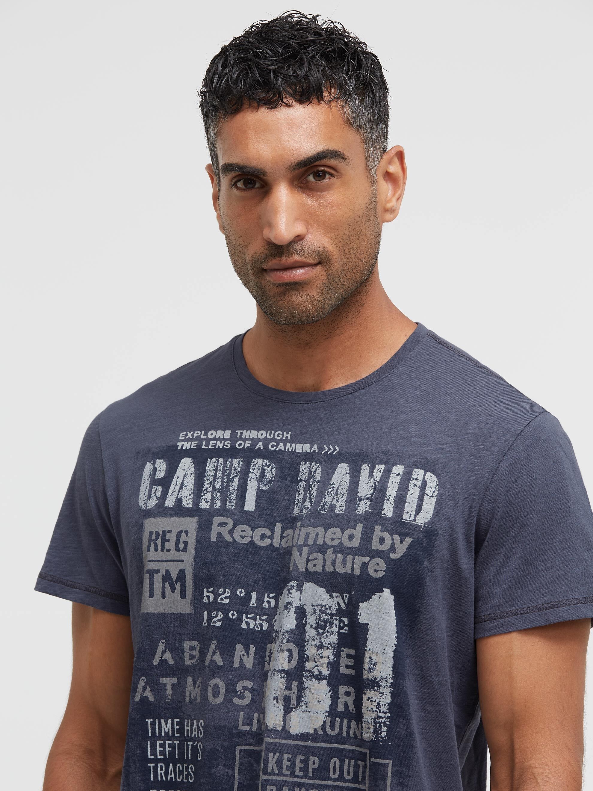 CAMP DAVID Rundhalsshirt aus Baumwolle