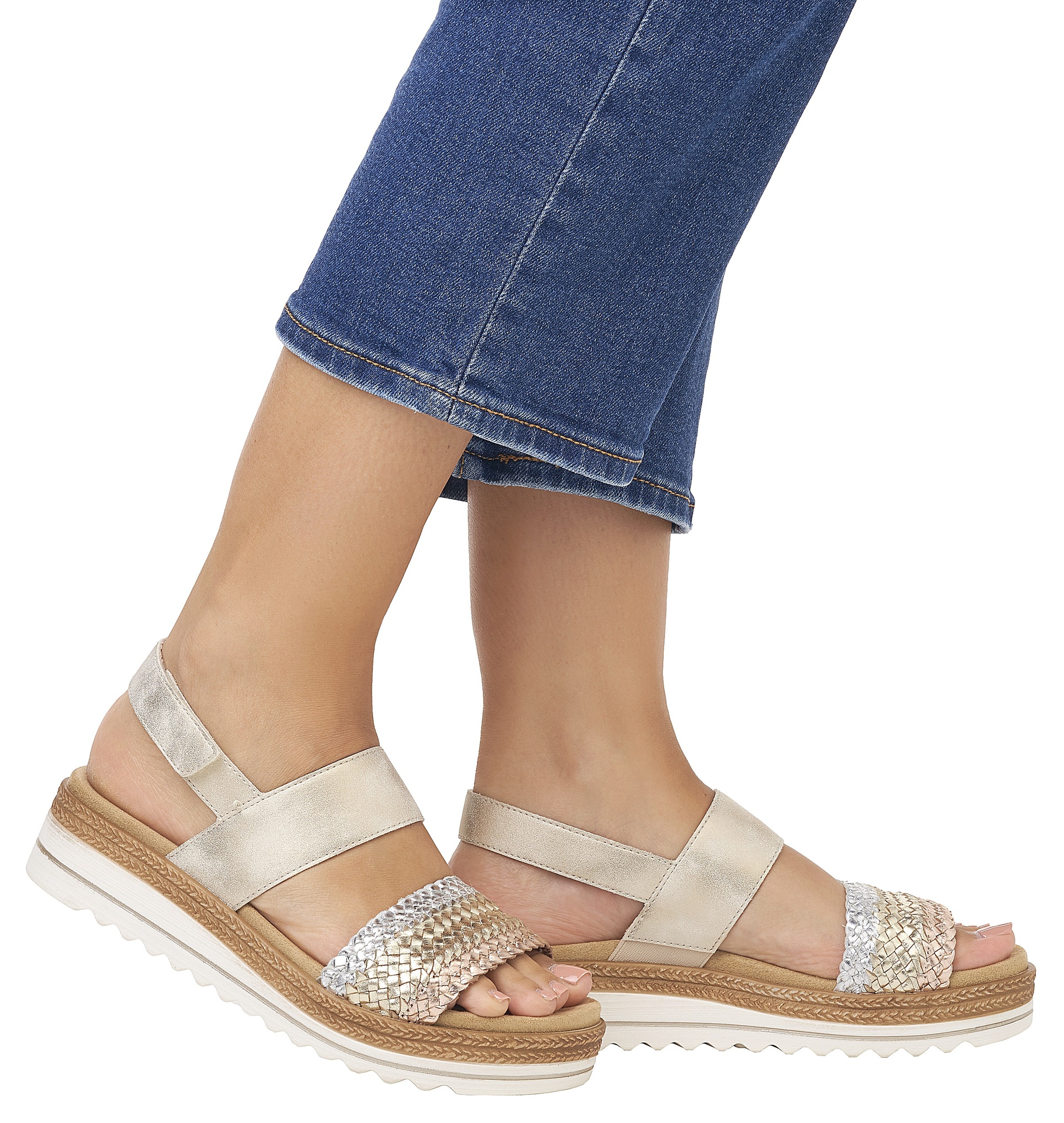 Remonte ELLE-Collection Keilsandalette, Sommerschuh, Sandale, Keilabsatz, günstig online kaufen