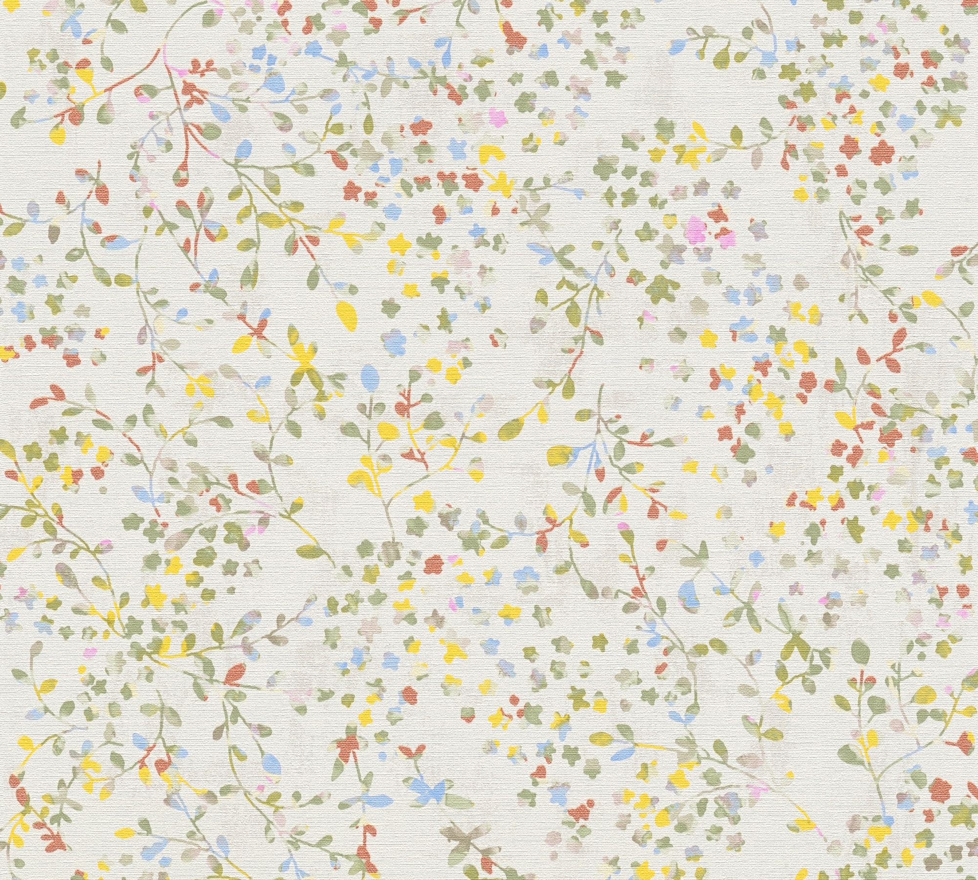 A.S. Création Vliestapete »PintWalls II florale Tapete Mustertapete Äste Blumen«, matt, Vliestapete Blumenranke für Schlafzimmer Küche Wohnzimmer Floral Flur