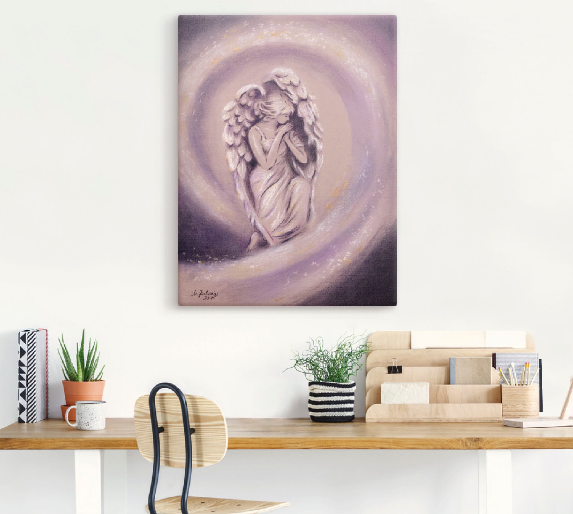 Artland »Schutzengel« Religion 1 Stk. tlg. auf Holzrahmen gespannt