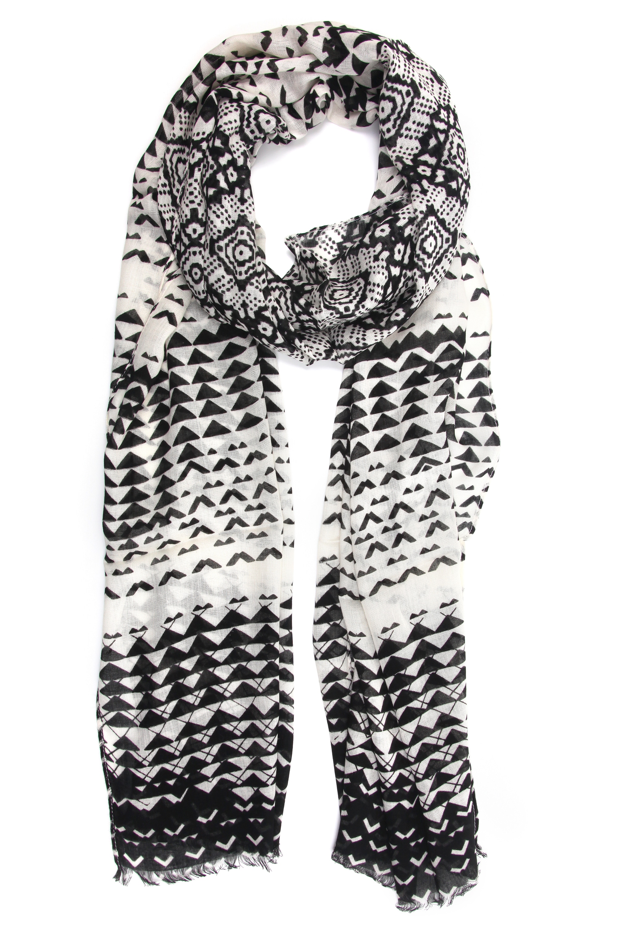 COLLEZIONE ALESSANDRO Modeschal "Okinawa" 1 Stk. tlg. in schwarz-weiß günstig online kaufen
