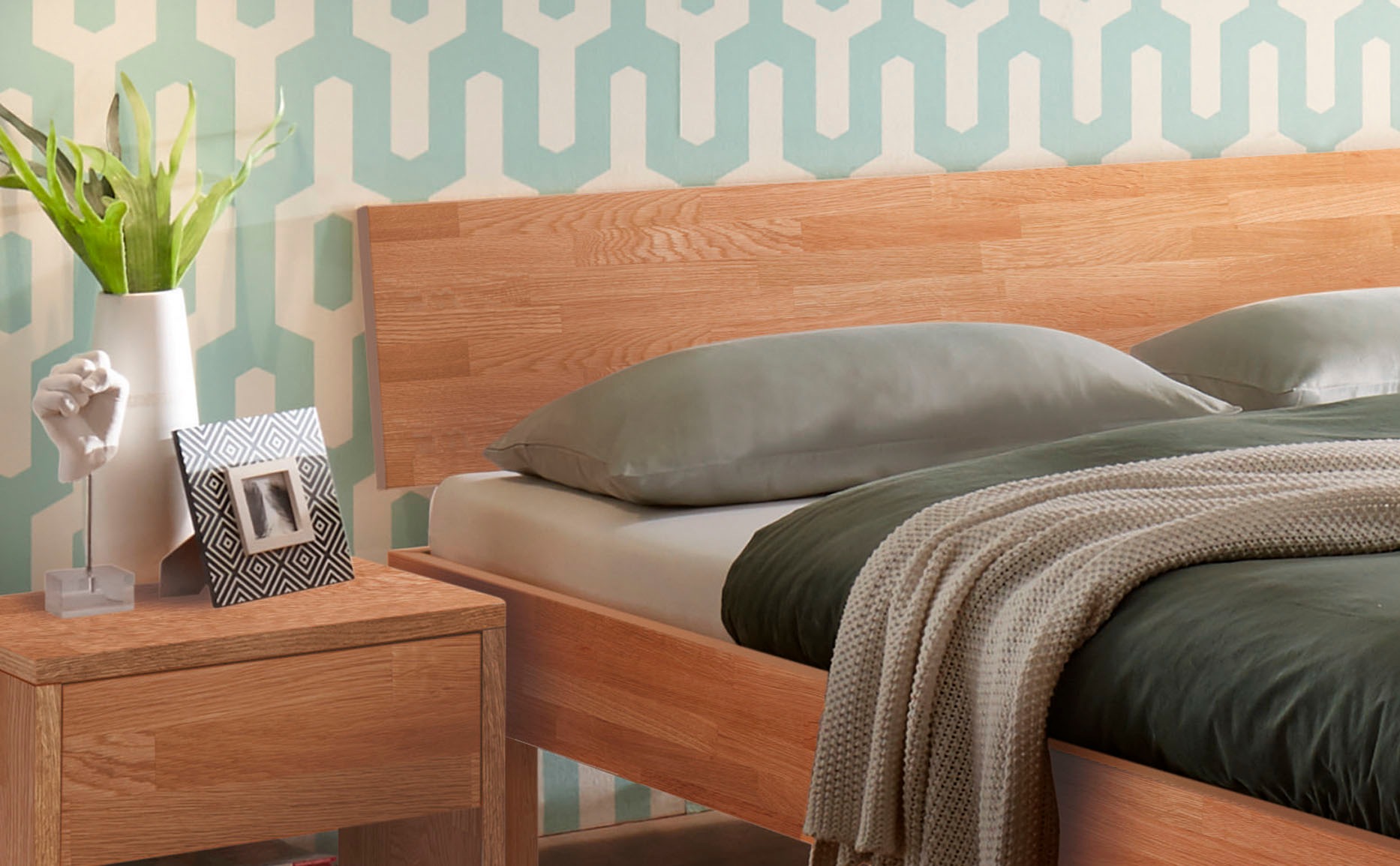 Thumbnail - HASENA Holzbett "Forti" Fußhöhe 20 cm